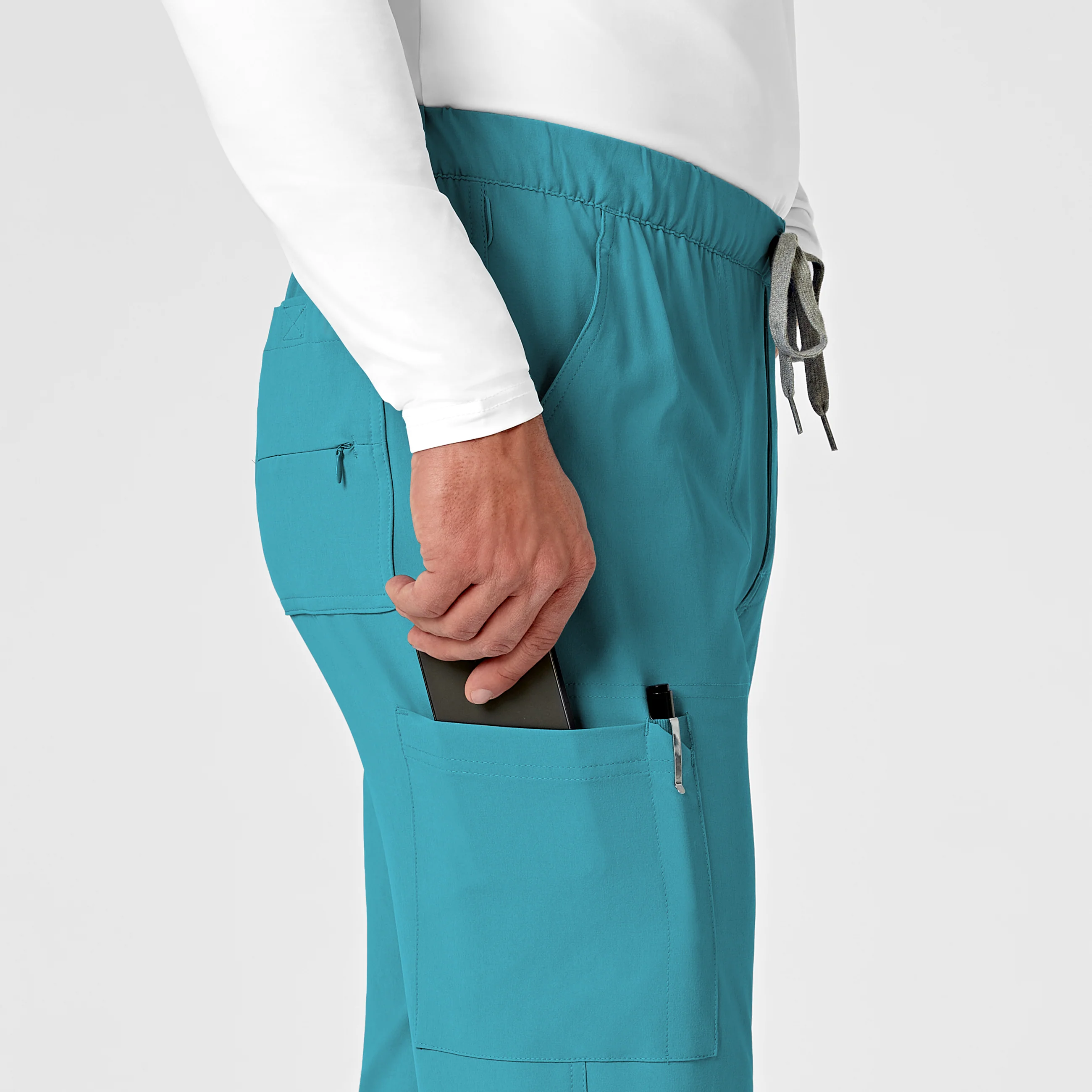RENEW Men's Jogger Scrub Pant - Teal Blue - Image 6