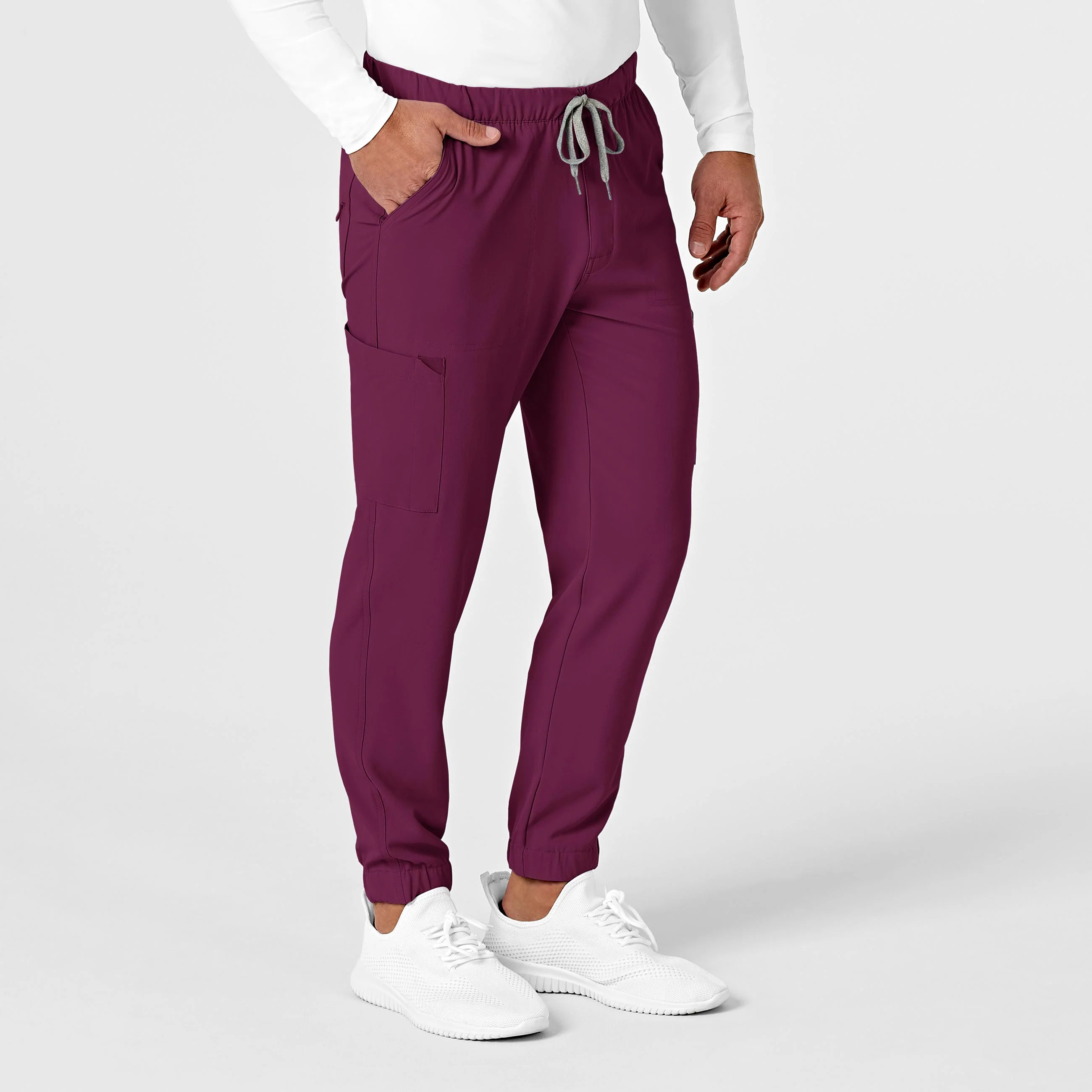 RENEW Men's Jogger Scrub Pant - Wine - Image 4