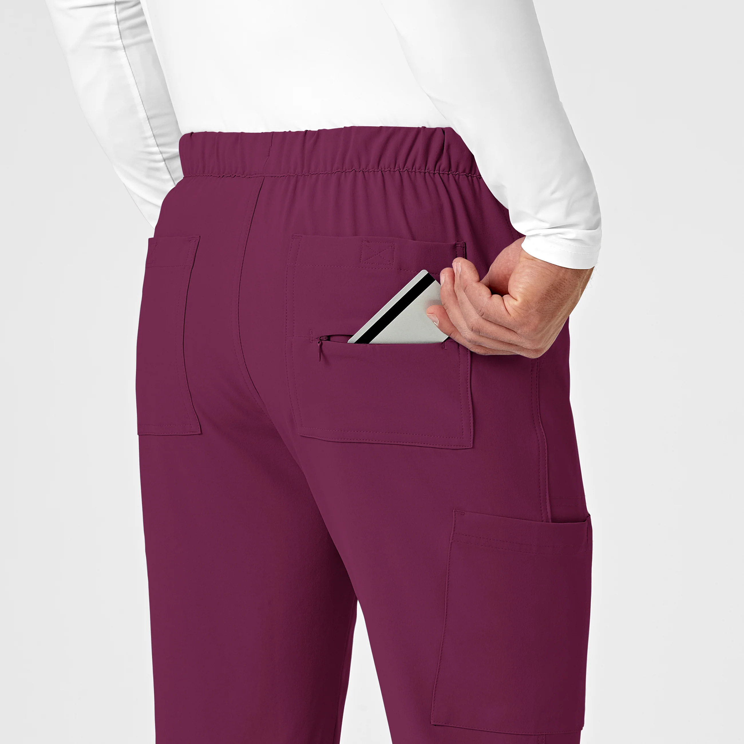 RENEW Men's Jogger Scrub Pant - Wine - Image 8