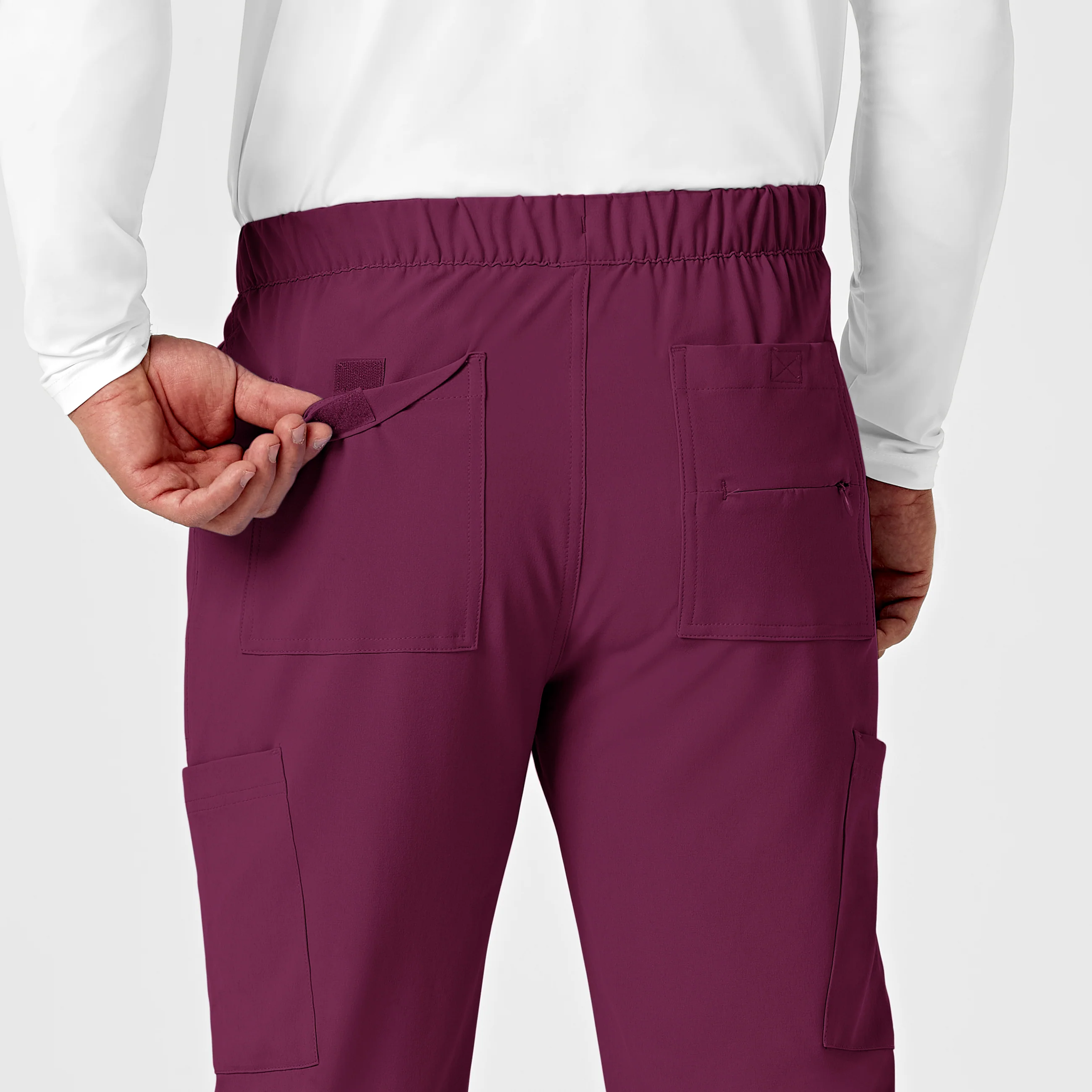 RENEW Men's Jogger Scrub Pant - Wine - Image 9