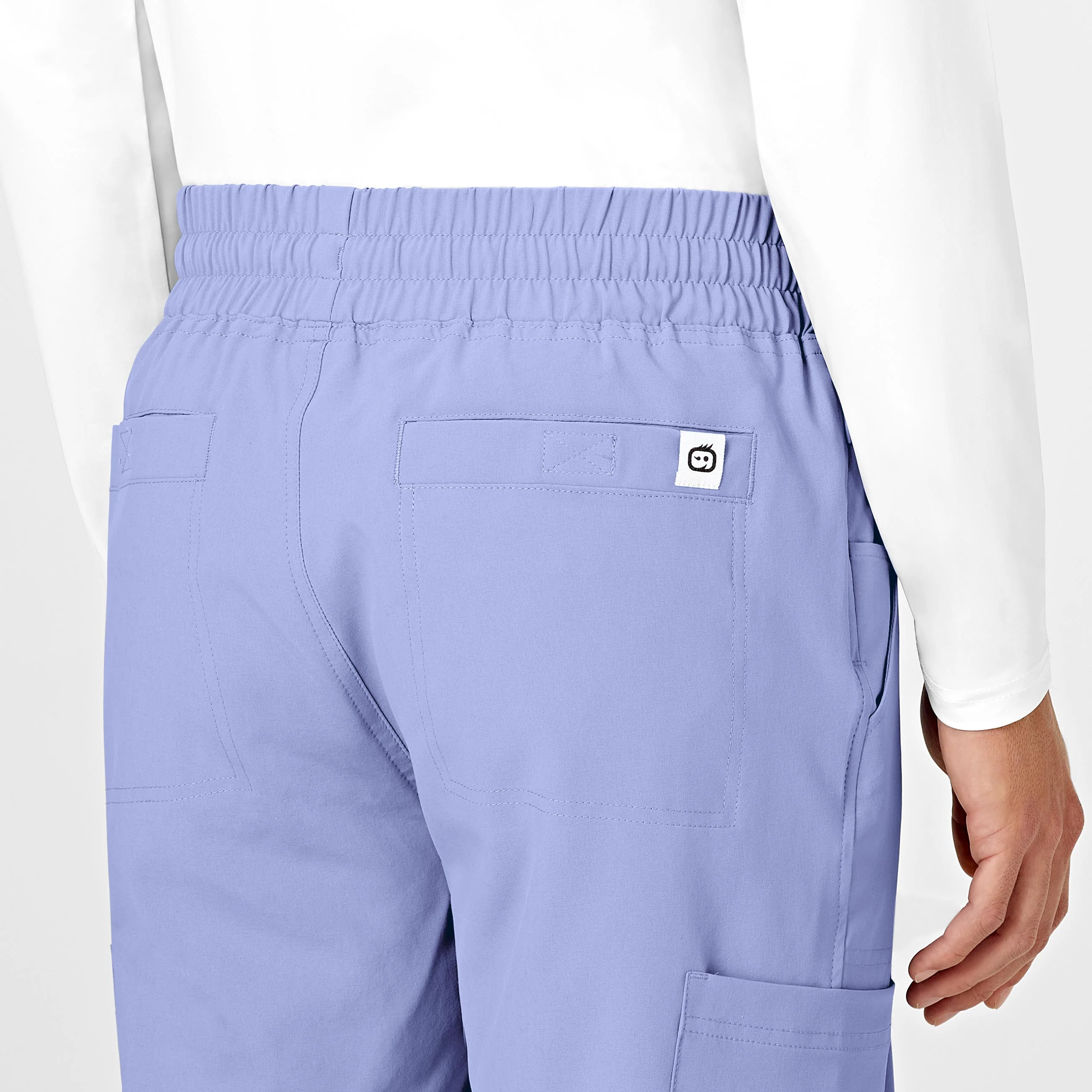 RENEW Mens Straight Slim Scrub Pant - Ceil Blue - Image 10