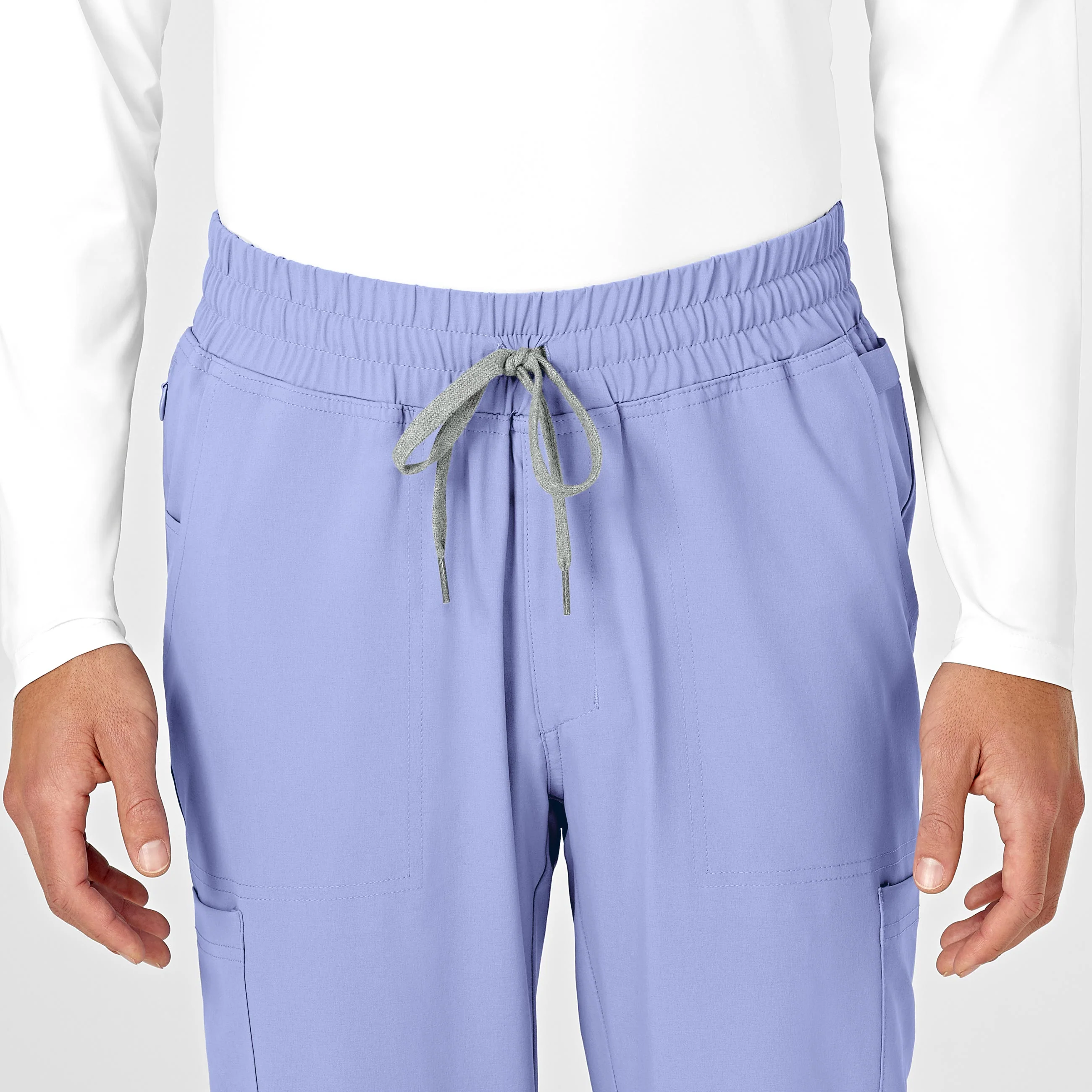RENEW Mens Straight Slim Scrub Pant - Ceil Blue - Image 5