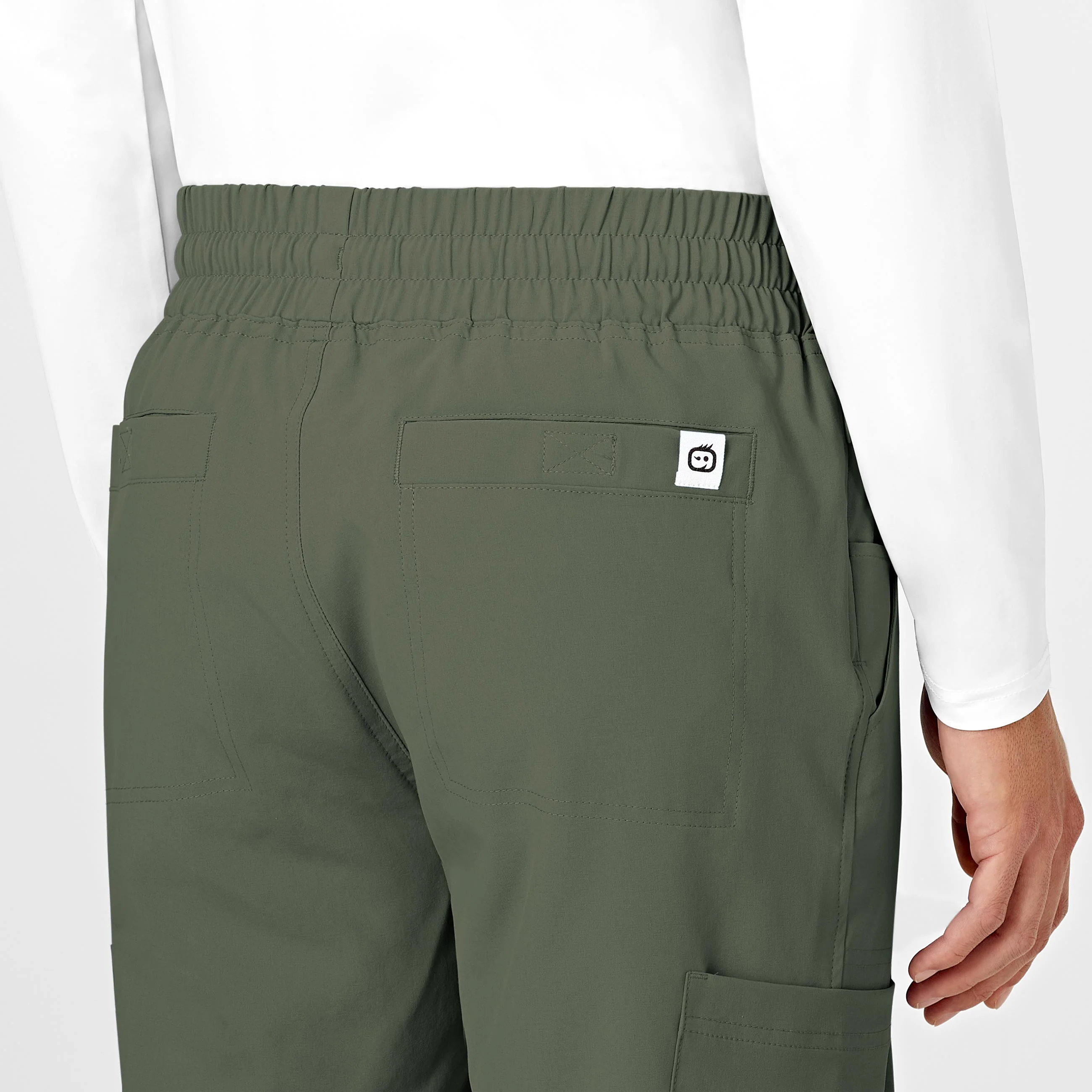 RENEW Mens Straight Slim Scrub Pant - Olive - Image 10