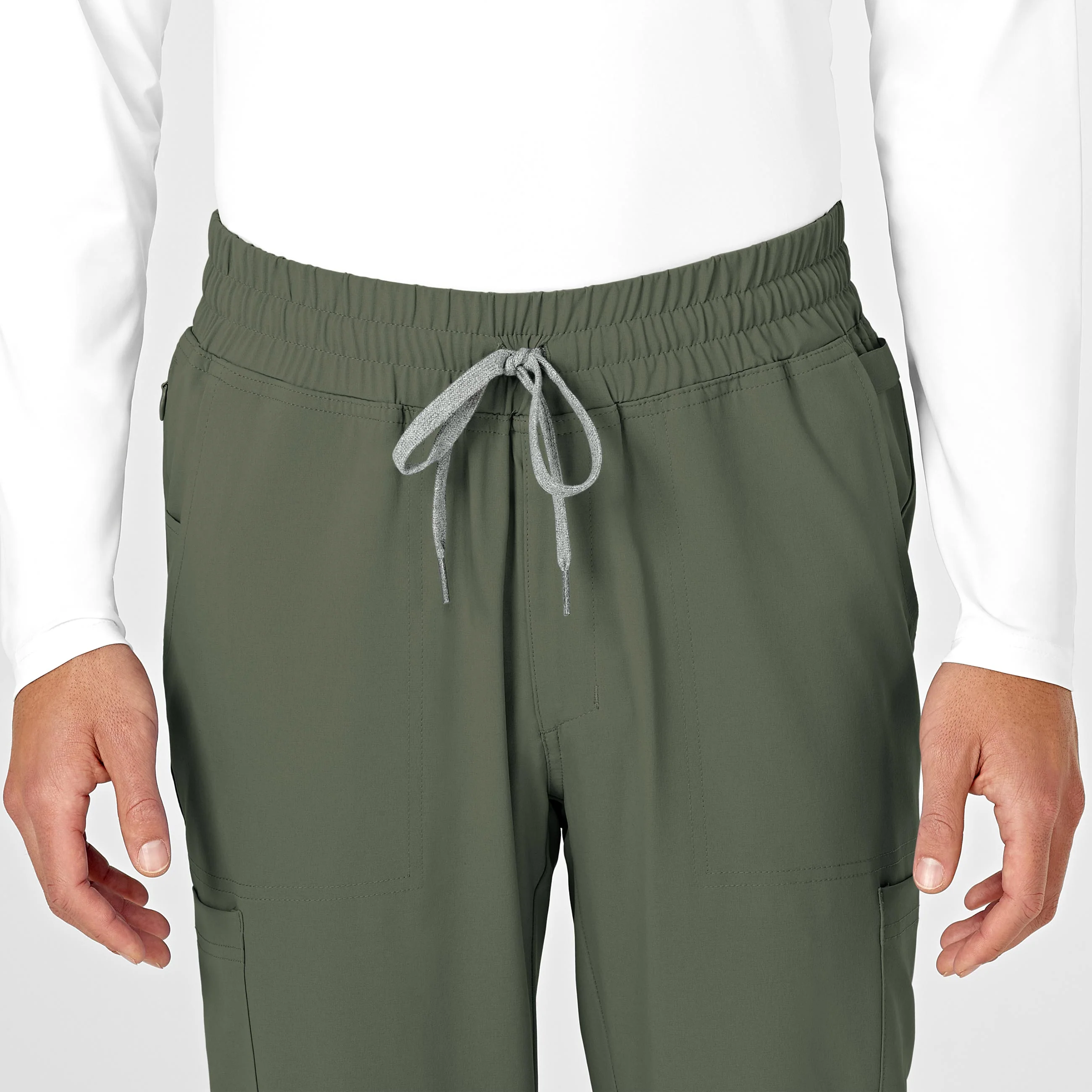 RENEW Mens Straight Slim Scrub Pant - Olive - Image 5