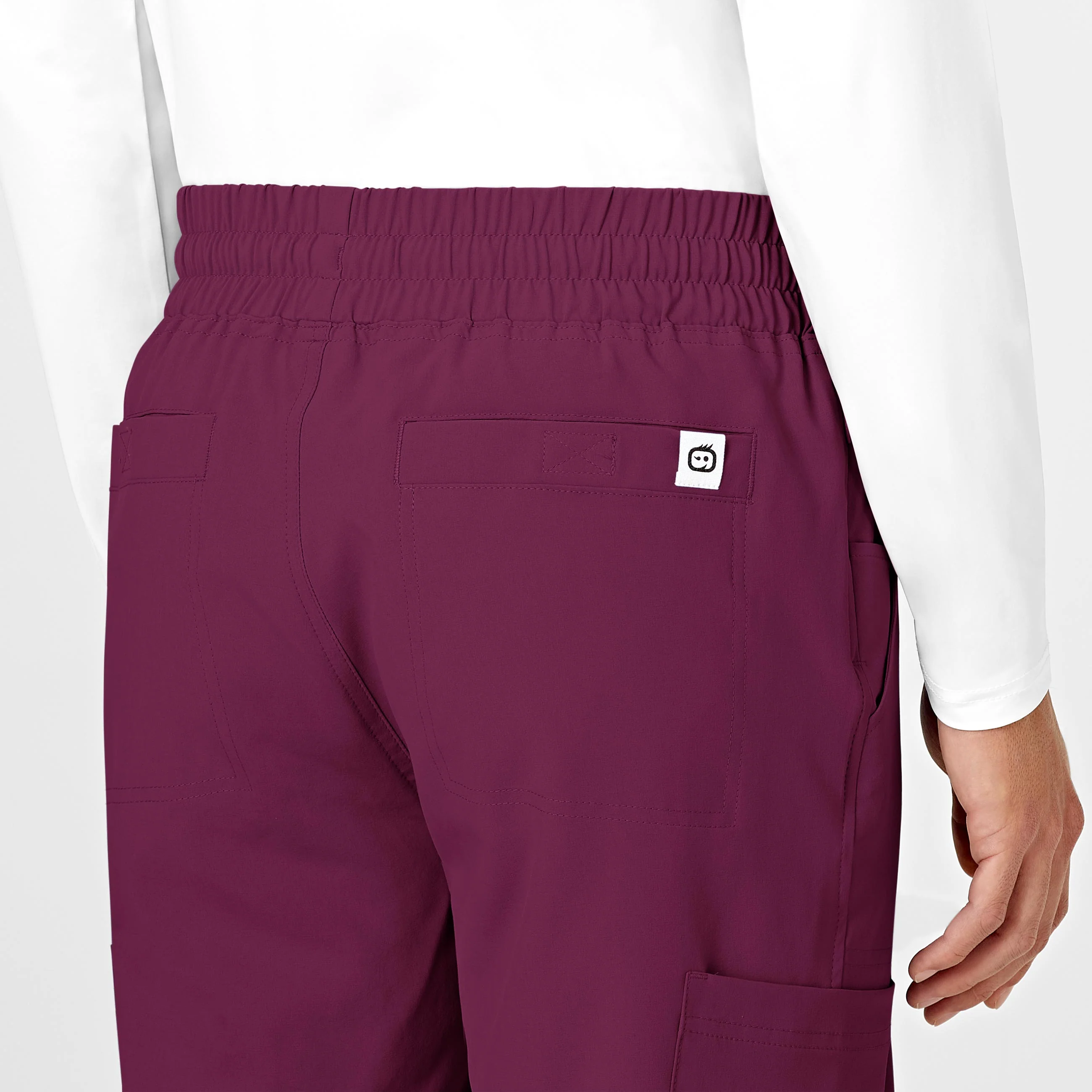 RENEW Mens Straight Slim Scrub Pant - Wine - Image 10