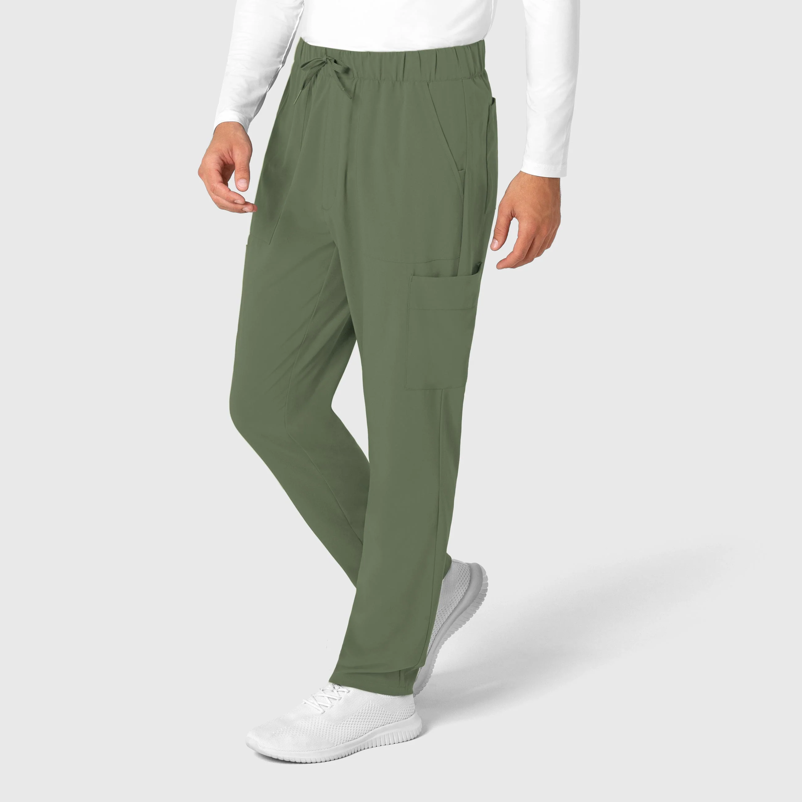 RENEW Men's Tapered Scrub Pant - Olive - Image 4