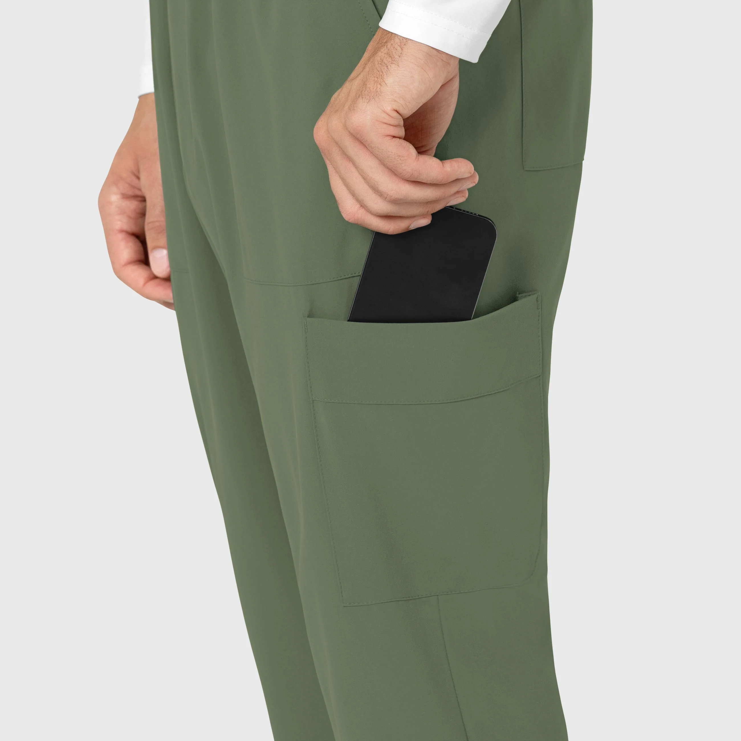 RENEW Men's Tapered Scrub Pant - Olive - Image 6