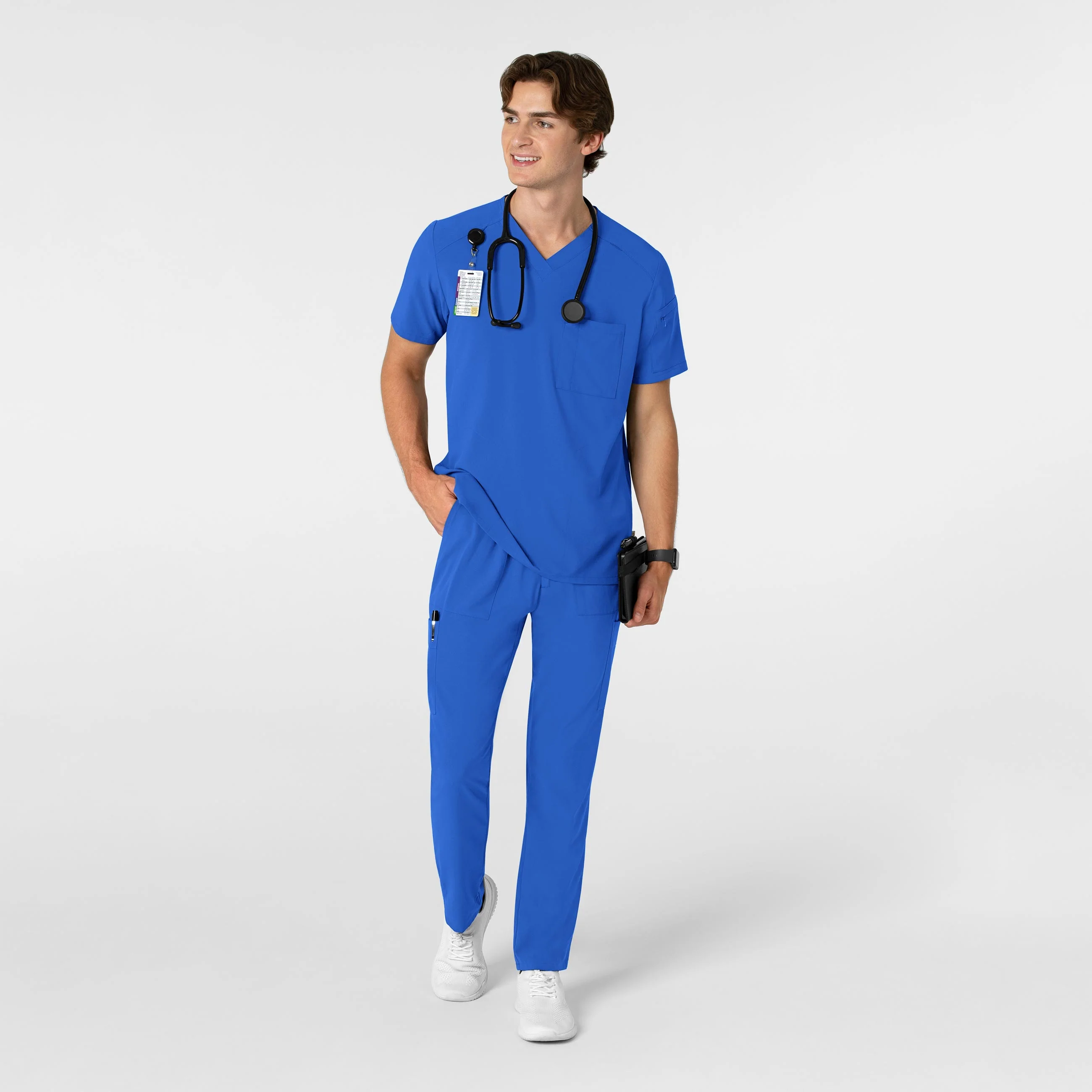 RENEW Men's Tapered Scrub Pant - Royal - Image 3