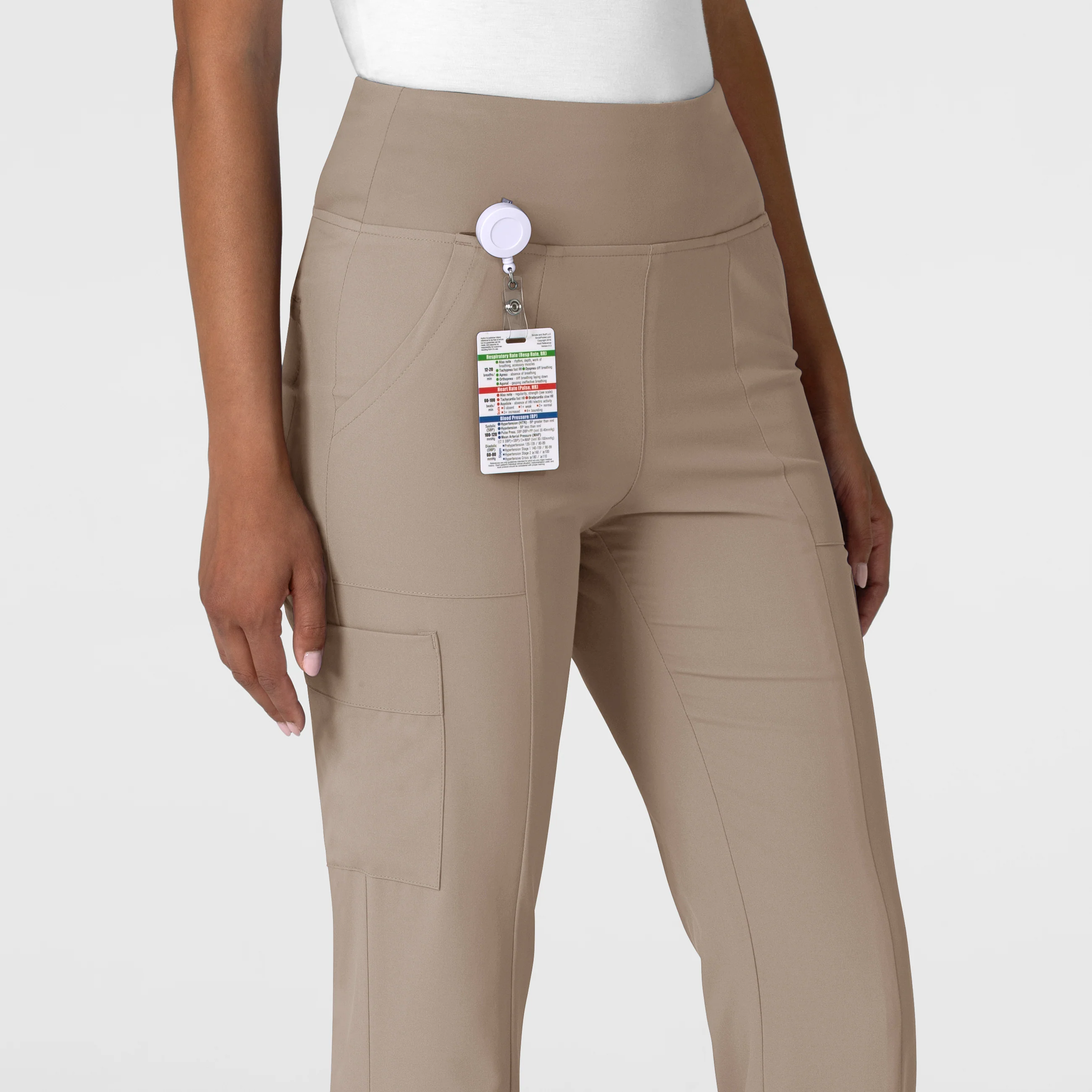 RENEW Women's Cargo Flare Scrub Pant - Haze - Image 6
