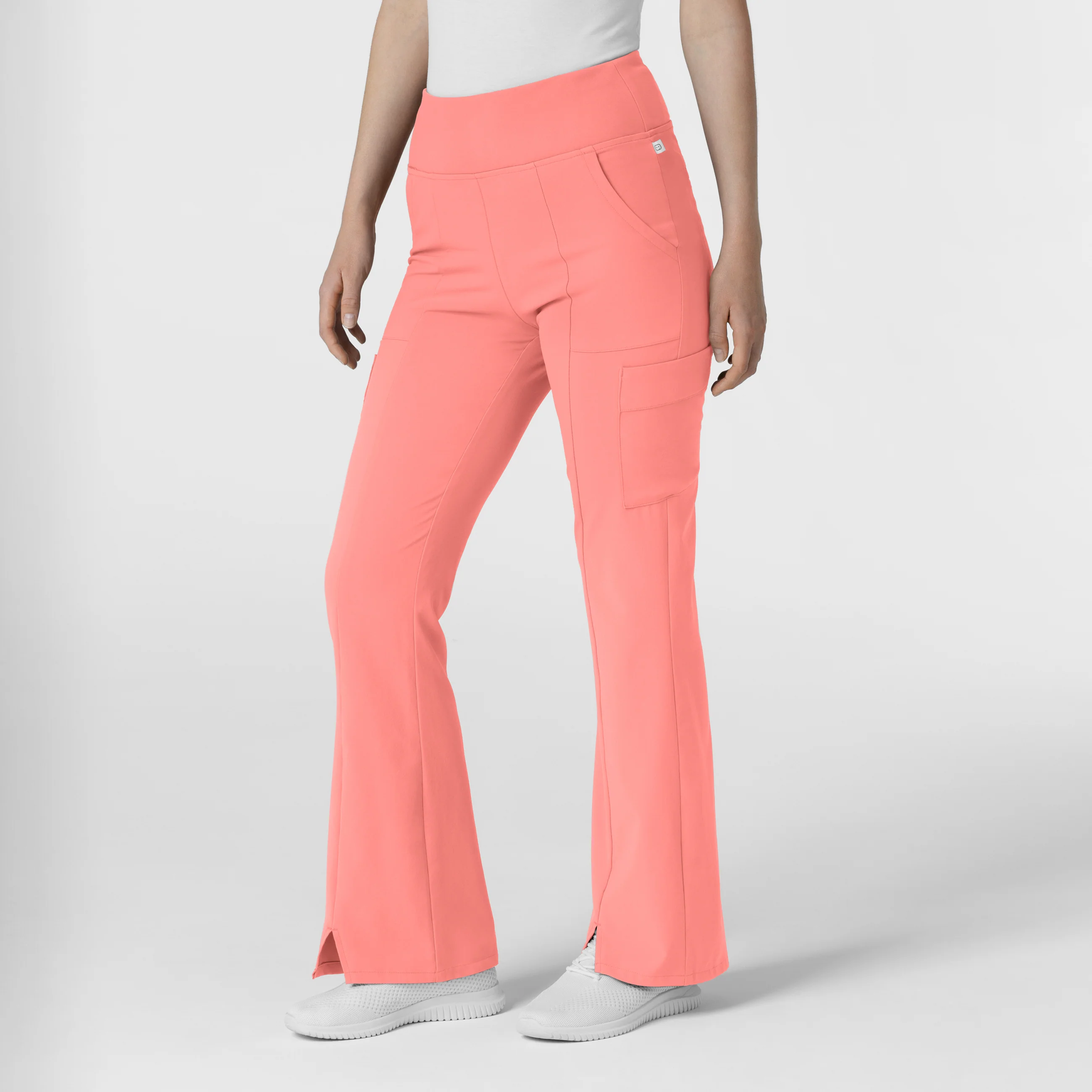RENEW Women's Cargo Flare Scrub Pant - Paradise Pink - Image 4