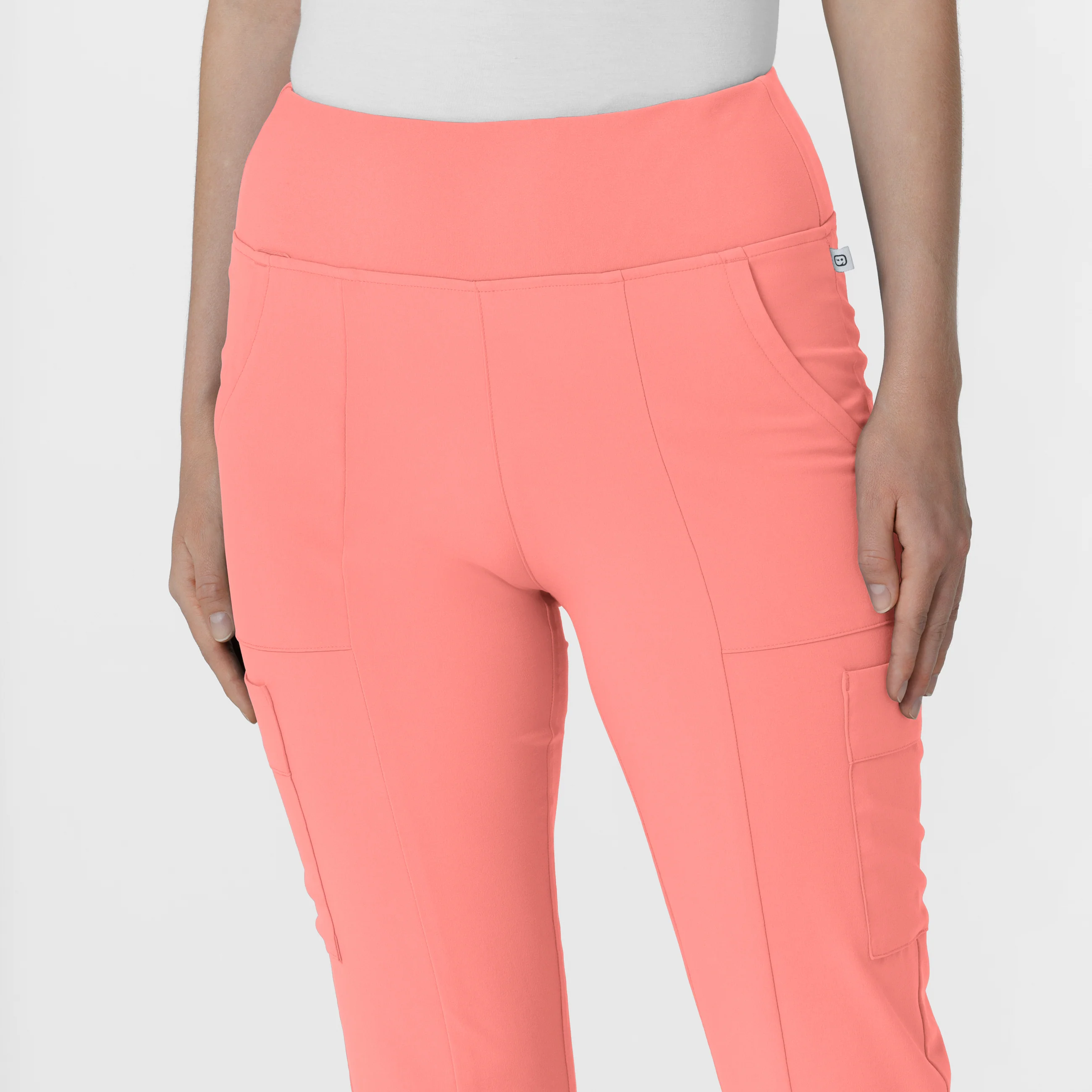 RENEW Women's Cargo Flare Scrub Pant - Paradise Pink - Image 5