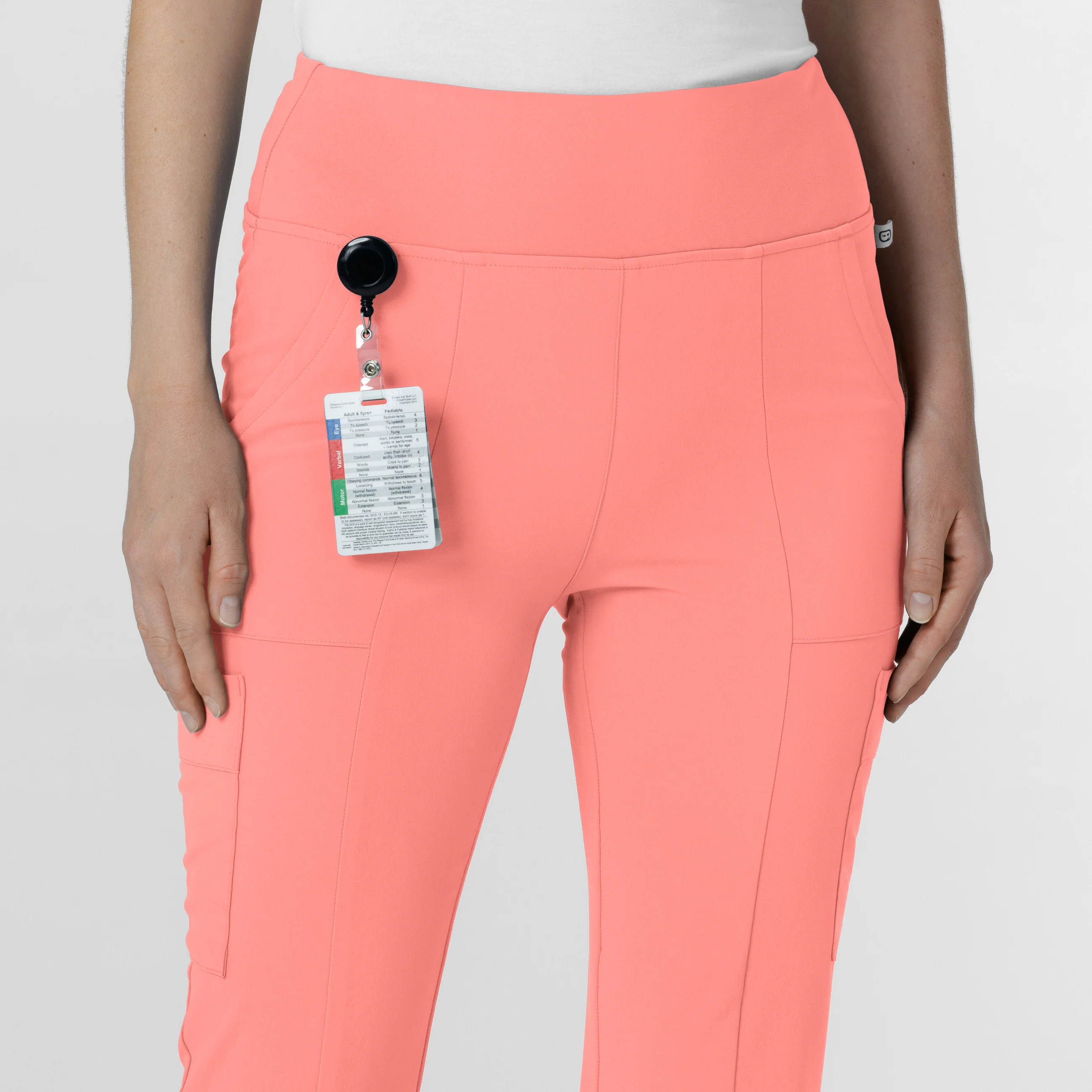 RENEW Women's Cargo Flare Scrub Pant - Paradise Pink - Image 7