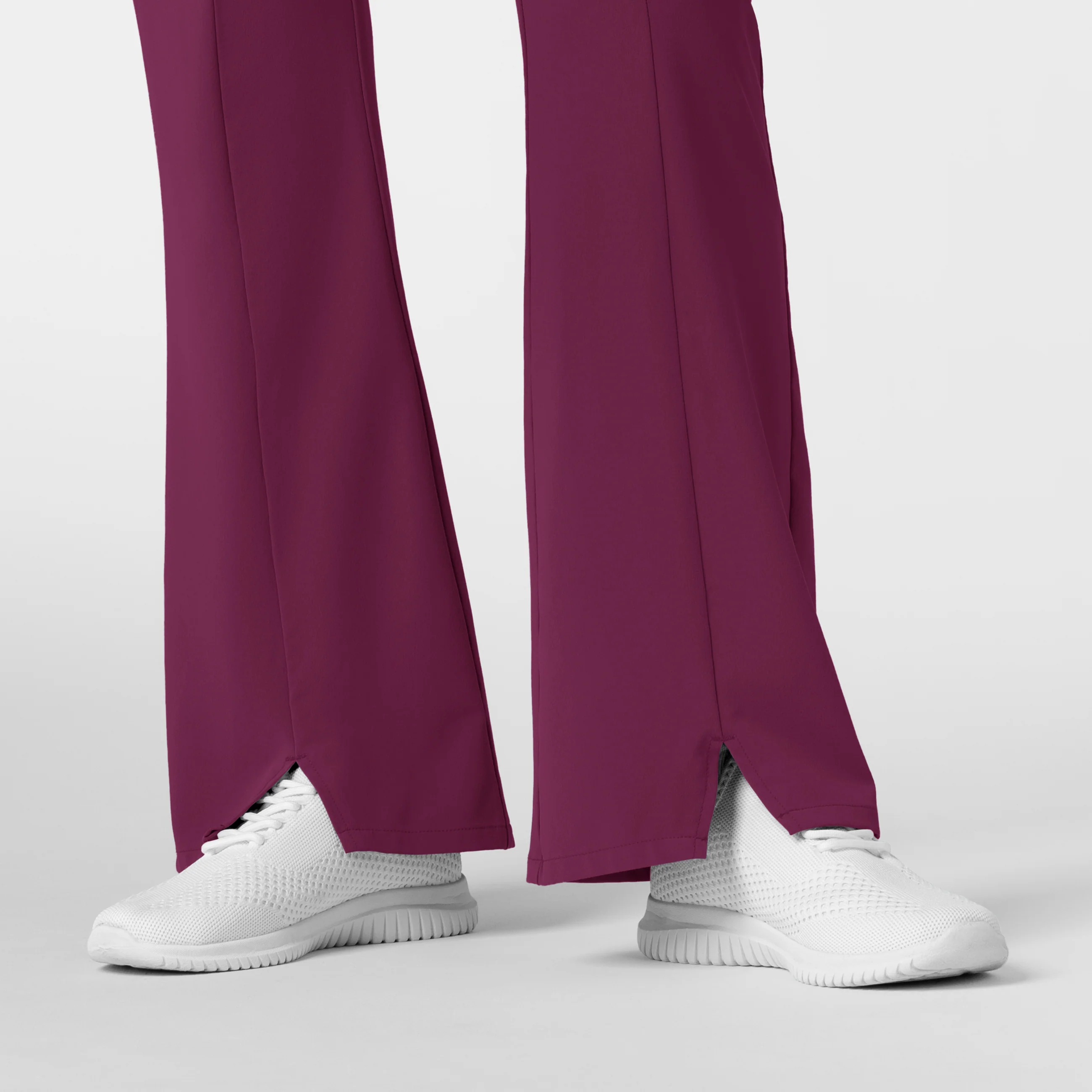 RENEW Women's Cargo Flare Scrub Pant - Wine - Image 11
