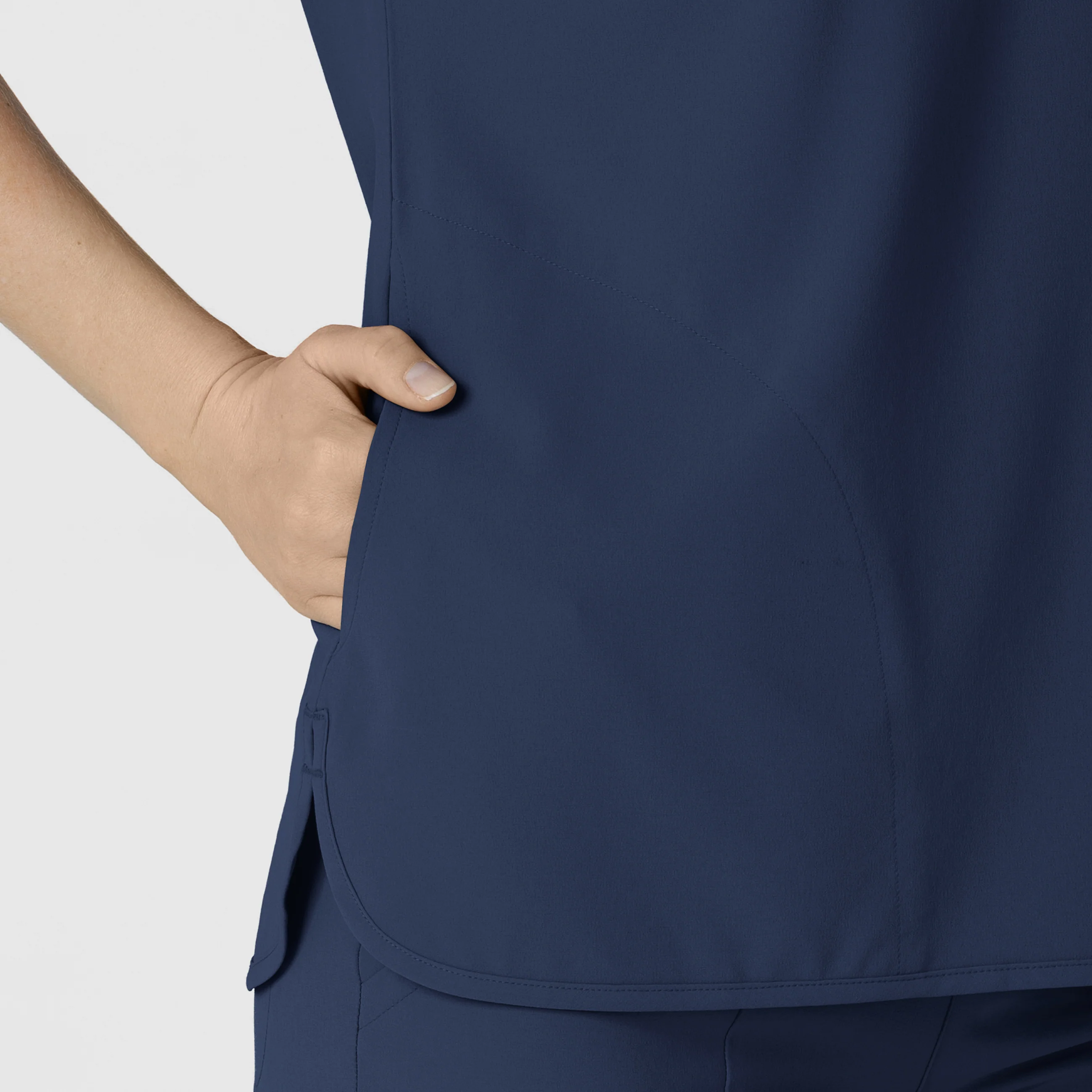 RENEW Women's Dolman Scrub Top - Navy - Image 6