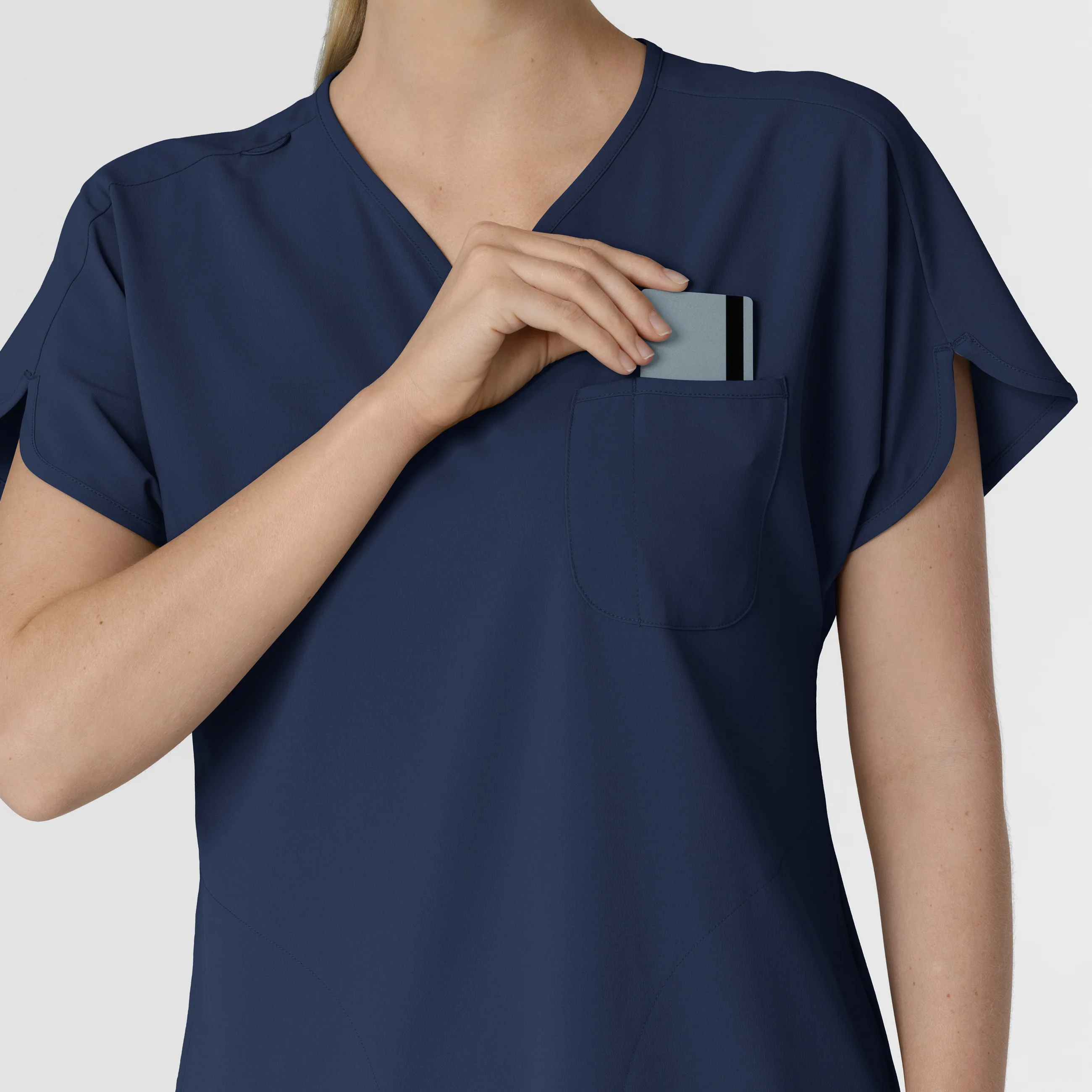 RENEW Women's Dolman Scrub Top - Navy - Image 8