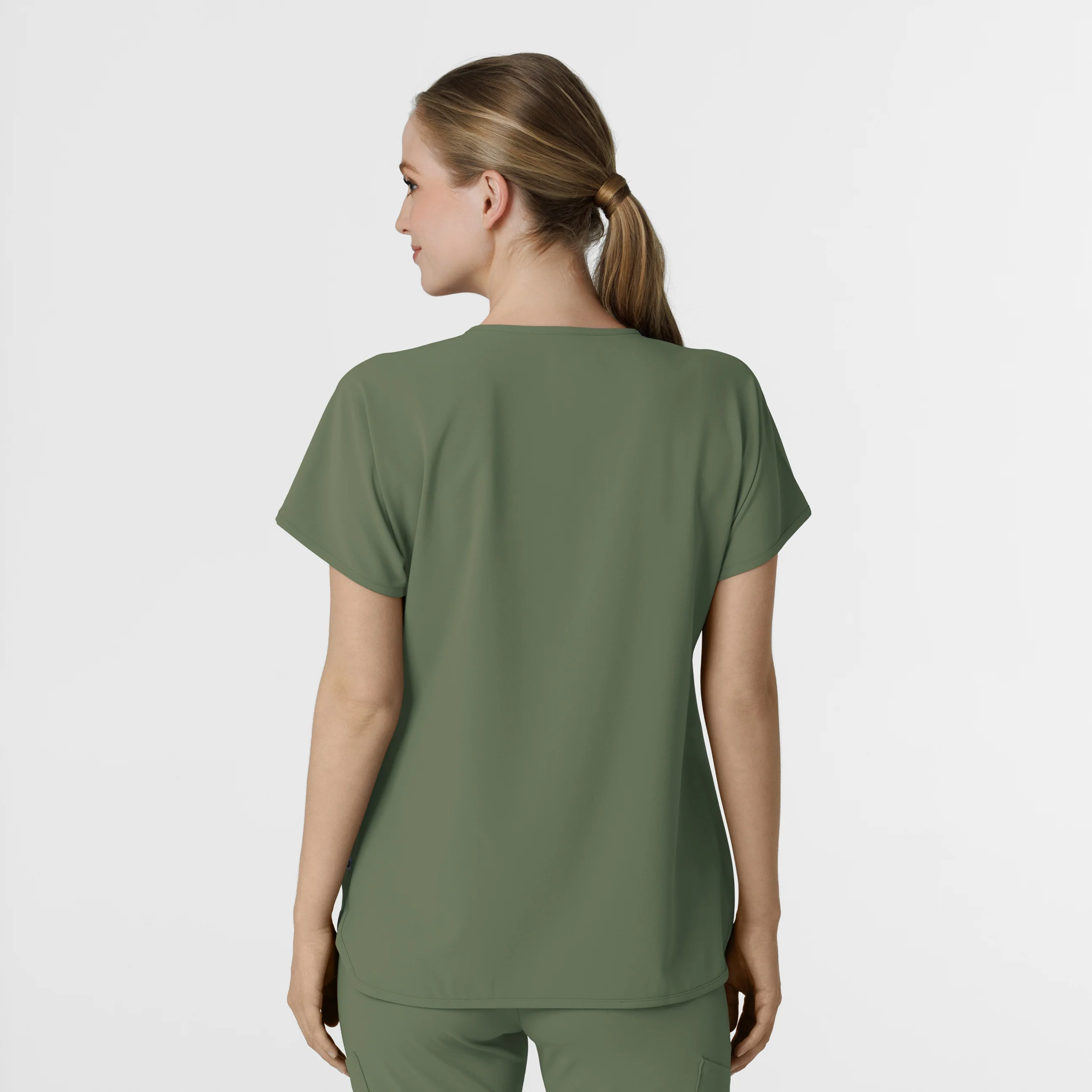 RENEW Women's Dolman Scrub Top - Olive - Image 2