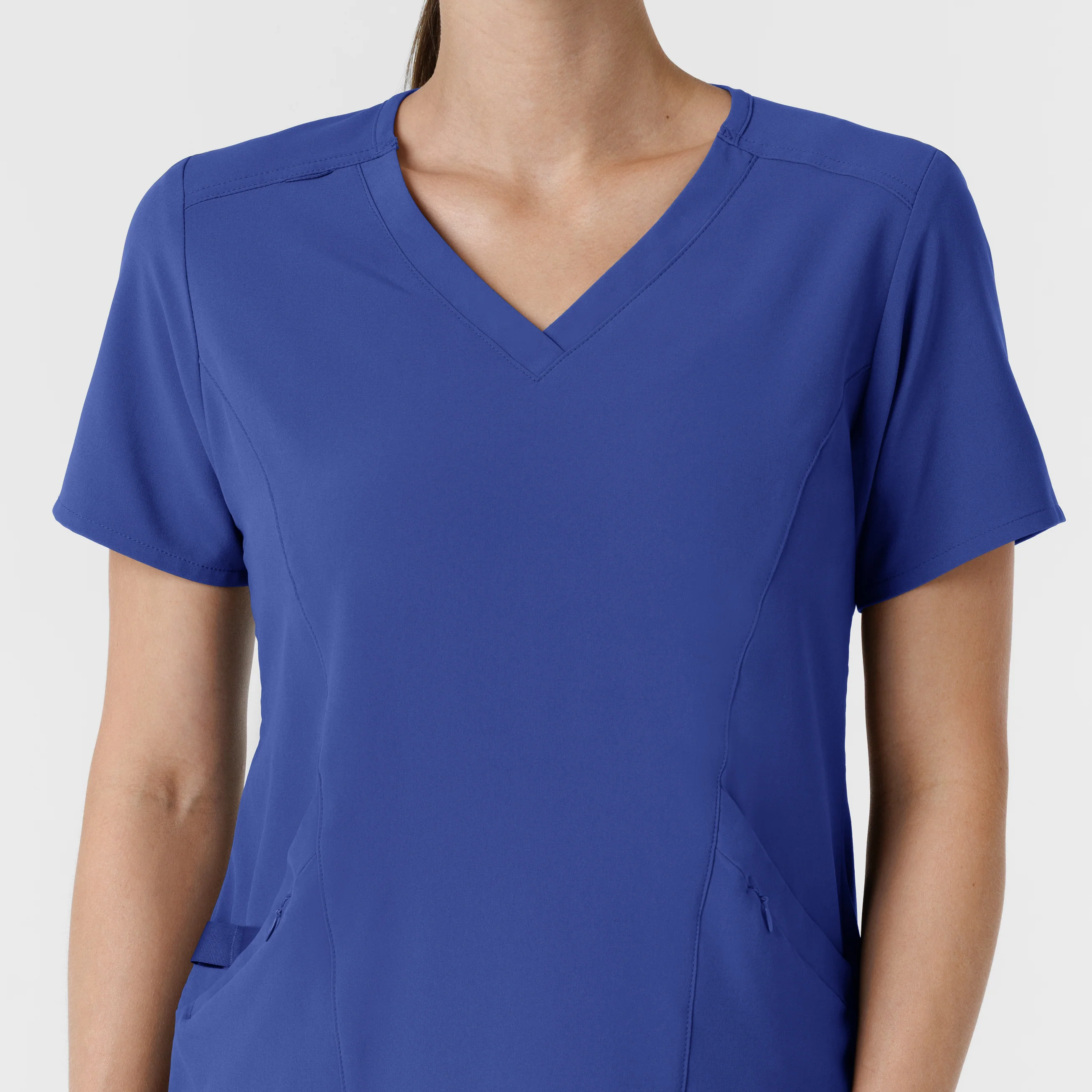 RENEW Women's V-Neck Scrub Top - Galaxy Blue - Image 5