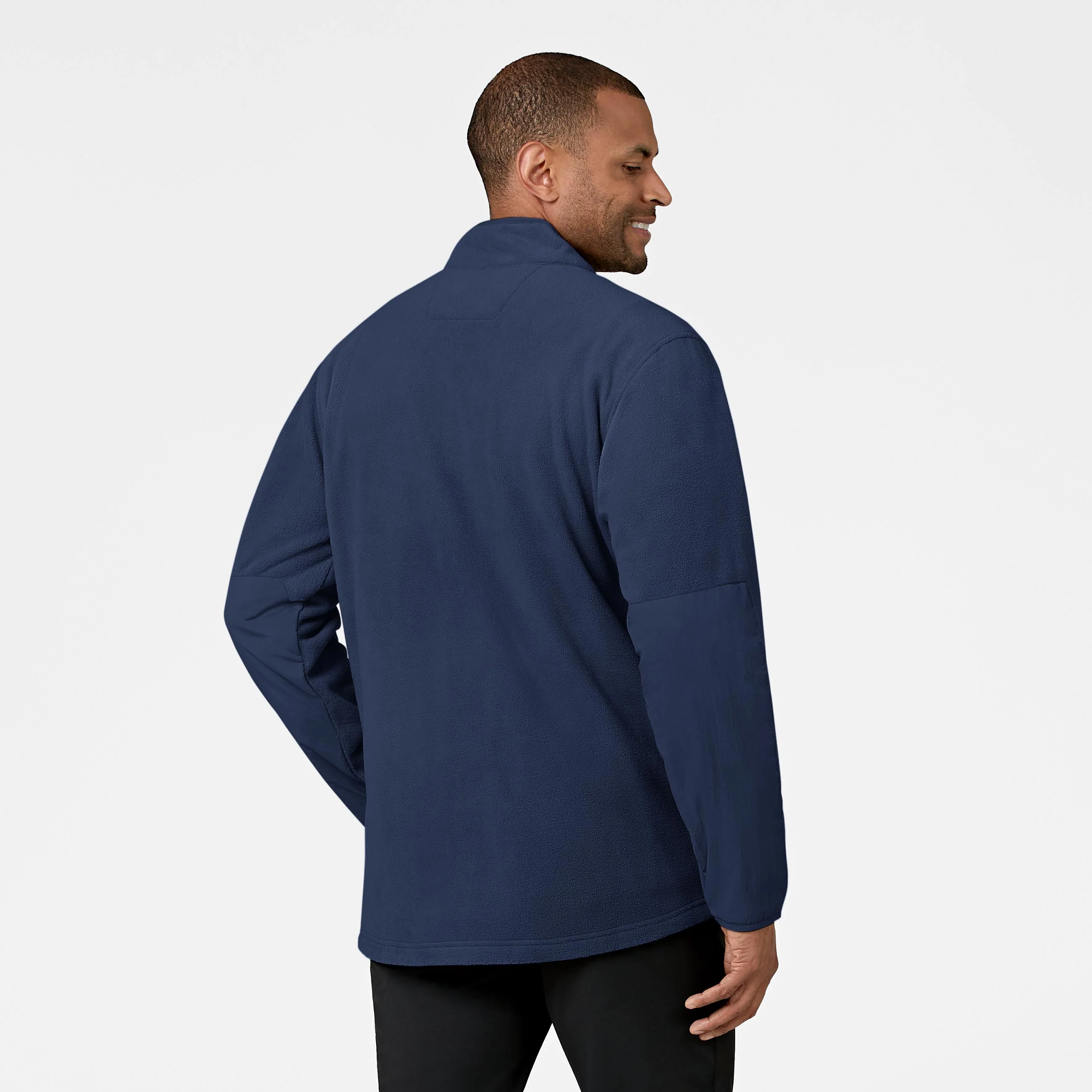 Slate Men's Micro Fleece Zip Jacket - Navy - Image 2