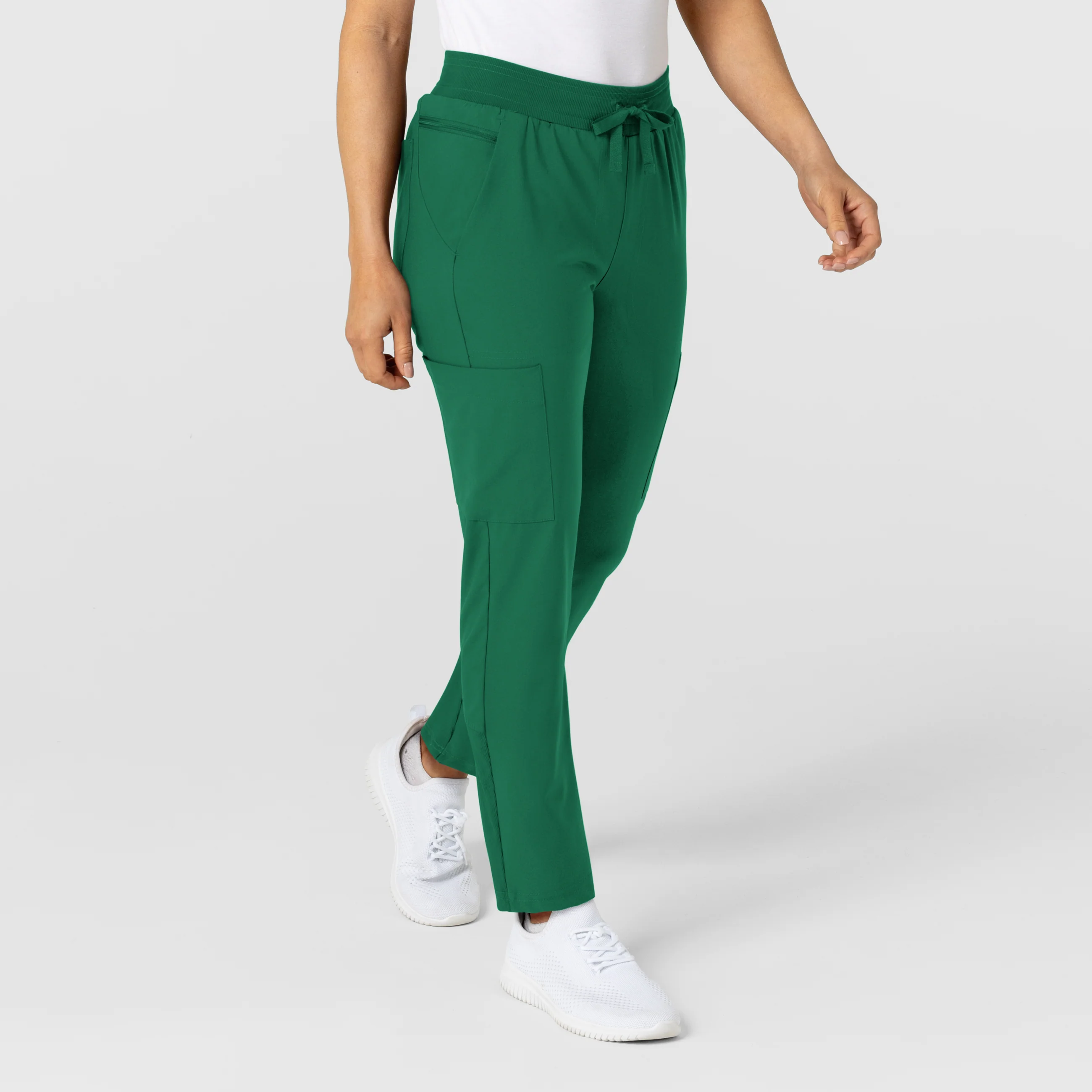 W123 Women's Flex-n-Reach Track Scrub Pant - Hunter - Image 4