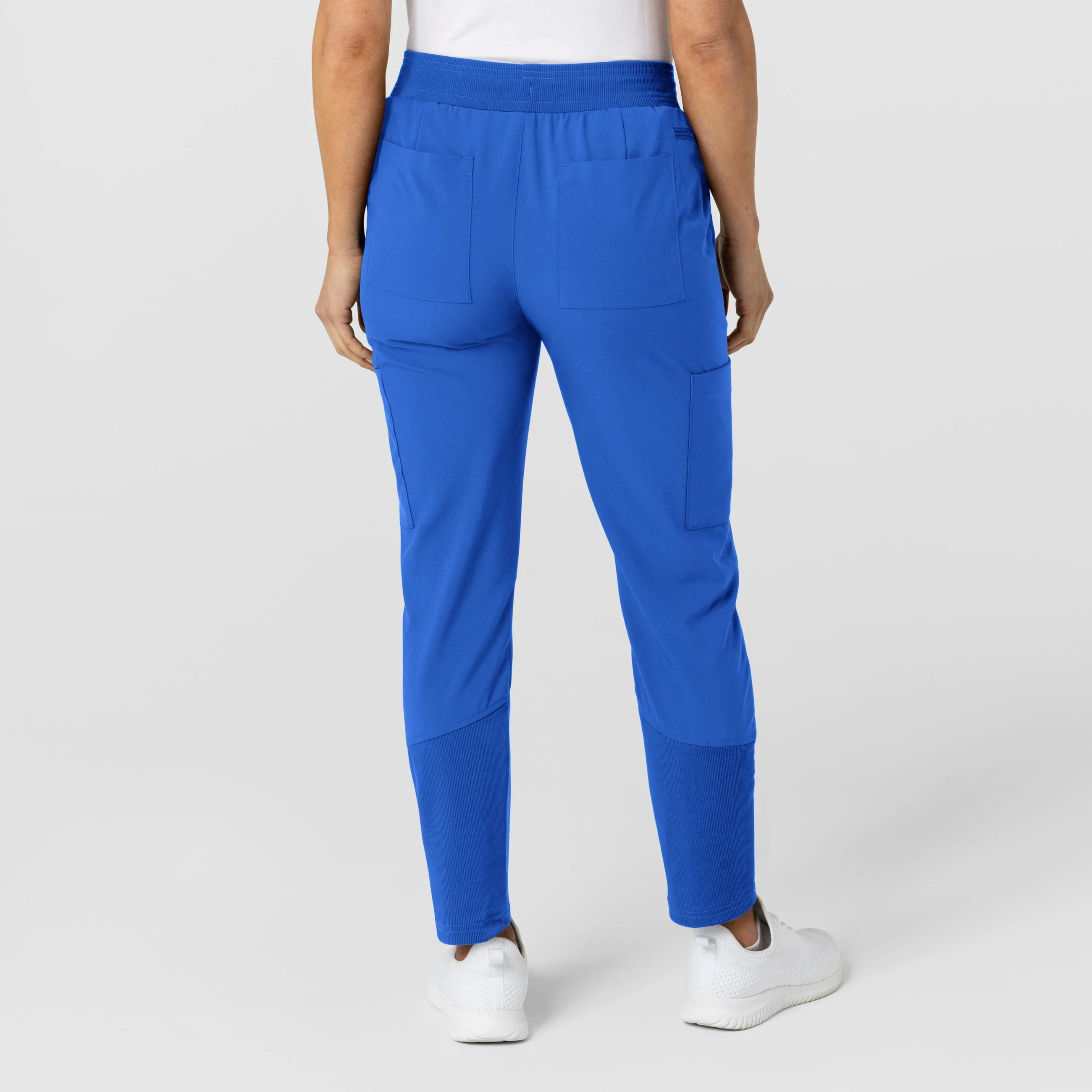 W123 Women's Flex-n-Reach Track Scrub Pant - Royal - Image 3