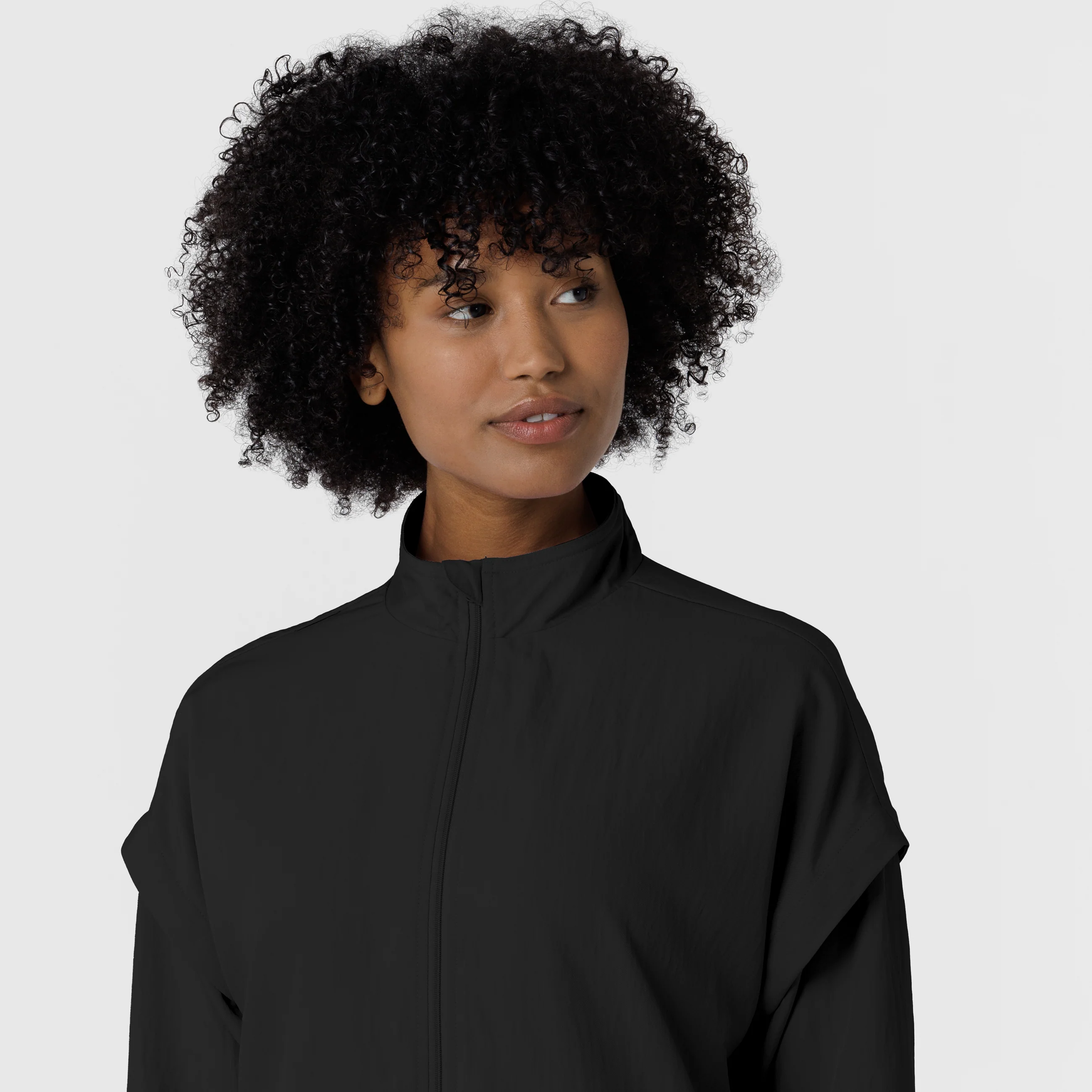 Women's BreezeBreaker Scrub Jacket - Black - Image 5