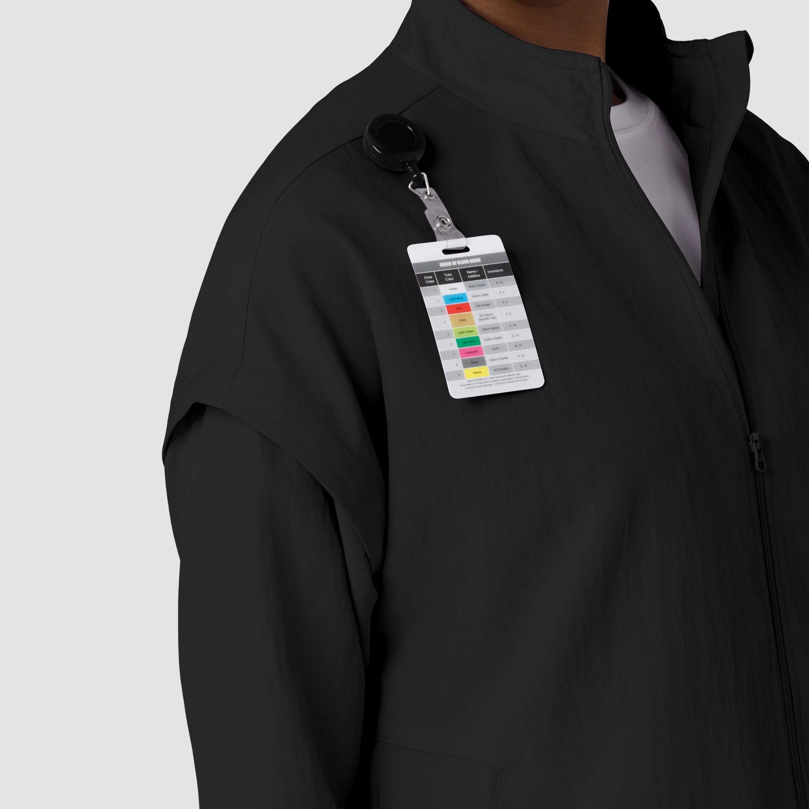Women's BreezeBreaker Scrub Jacket - Black - Image 7