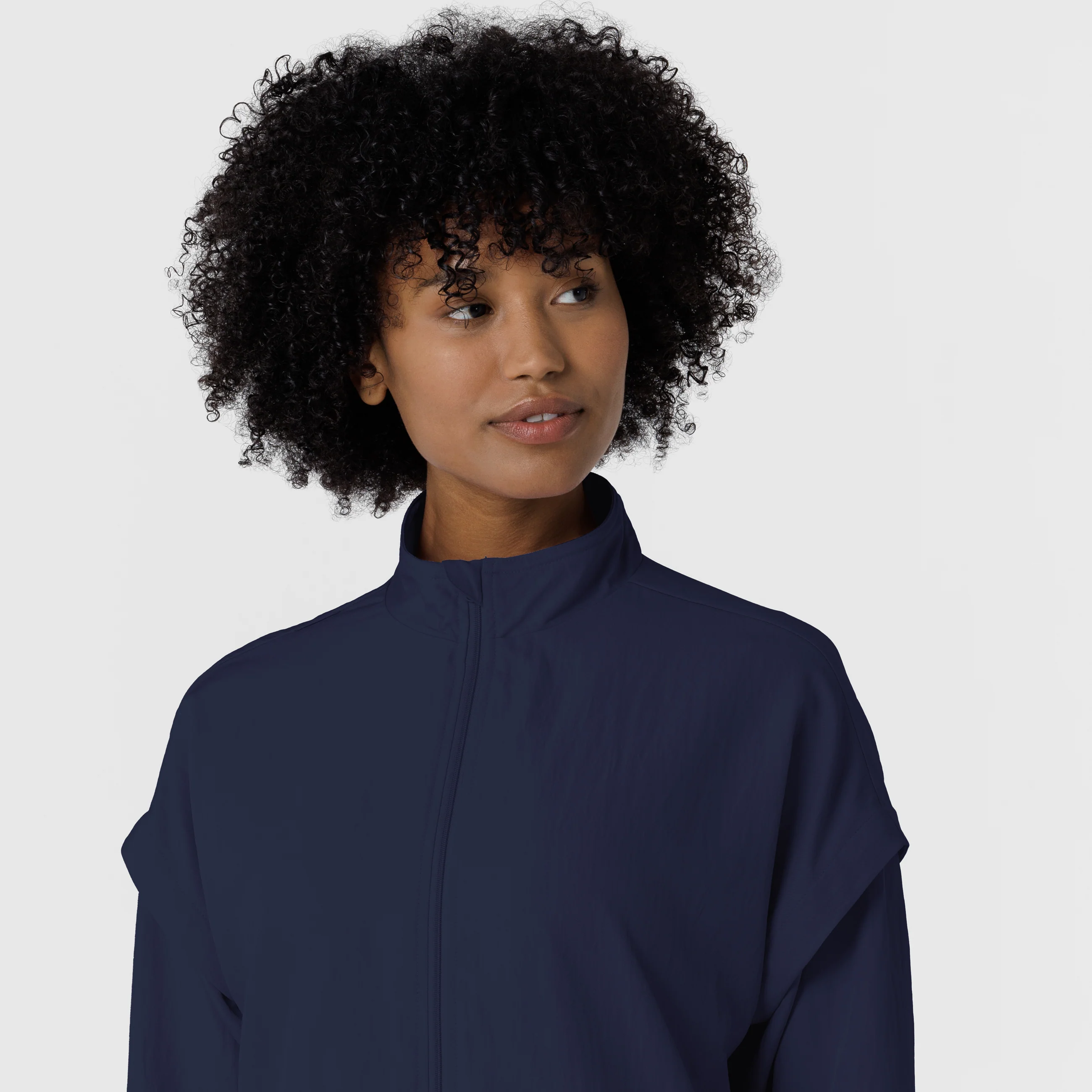 Women's BreezeBreaker Scrub Jacket - Navy - Image 5