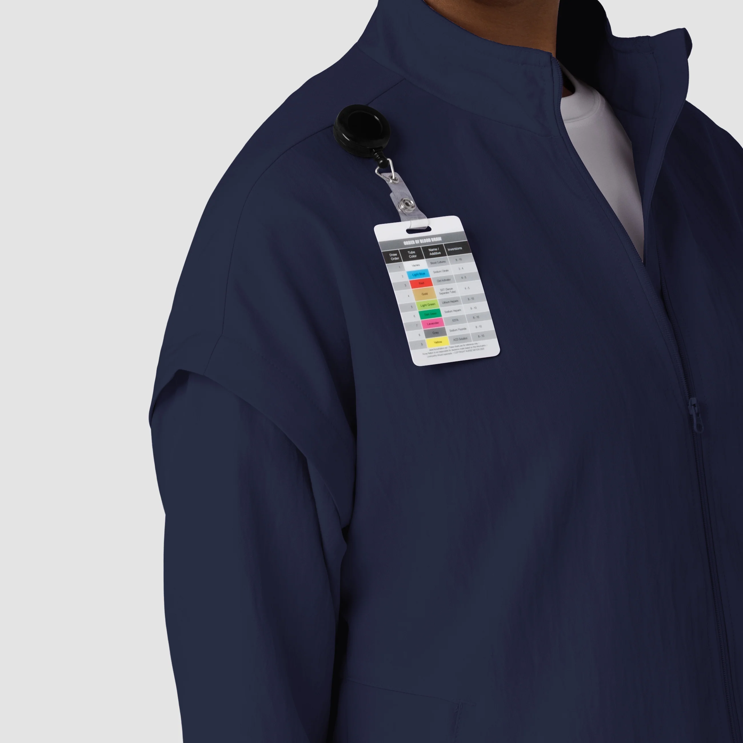 Women's BreezeBreaker Scrub Jacket - Navy - Image 7