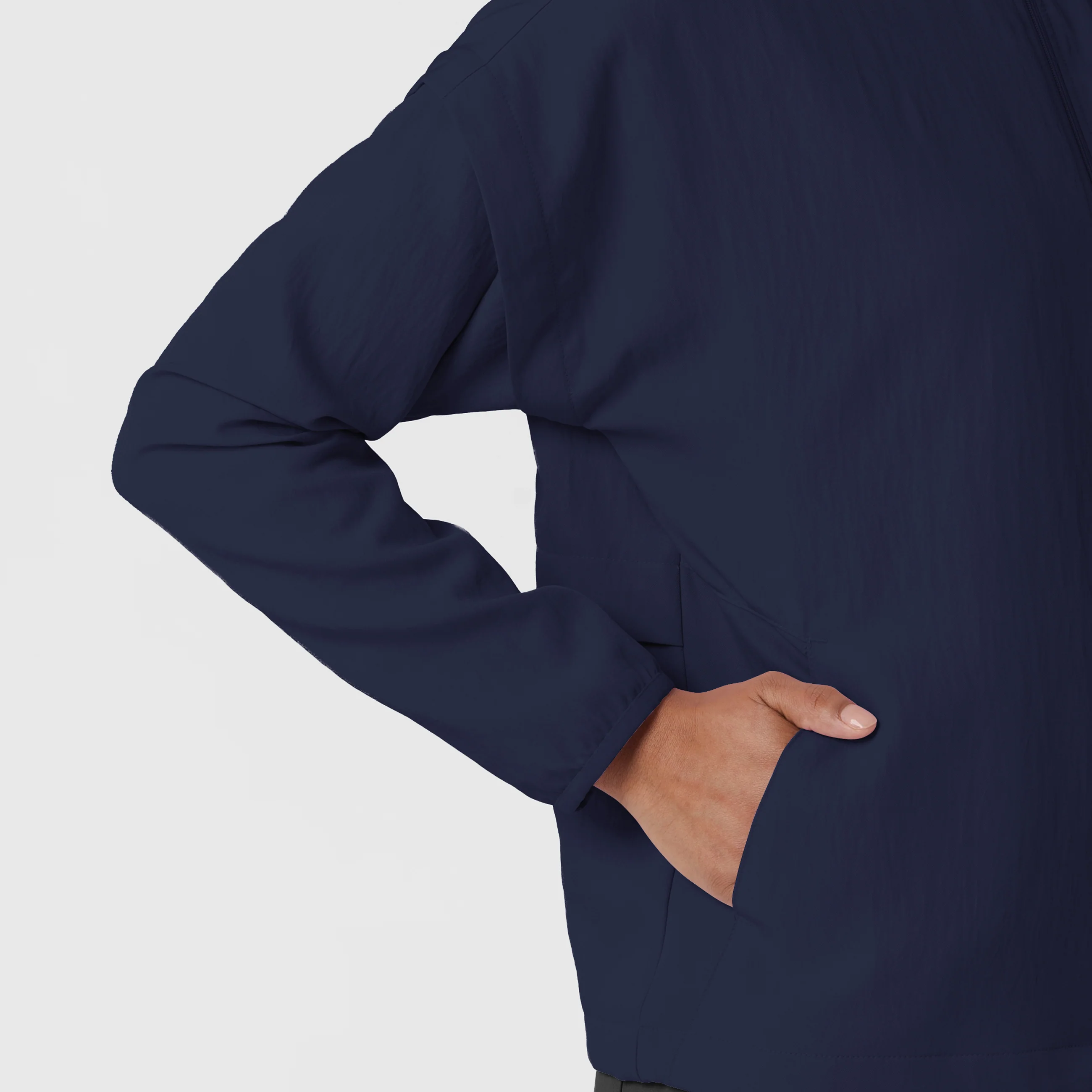Women's BreezeBreaker Scrub Jacket - Navy - Image 8