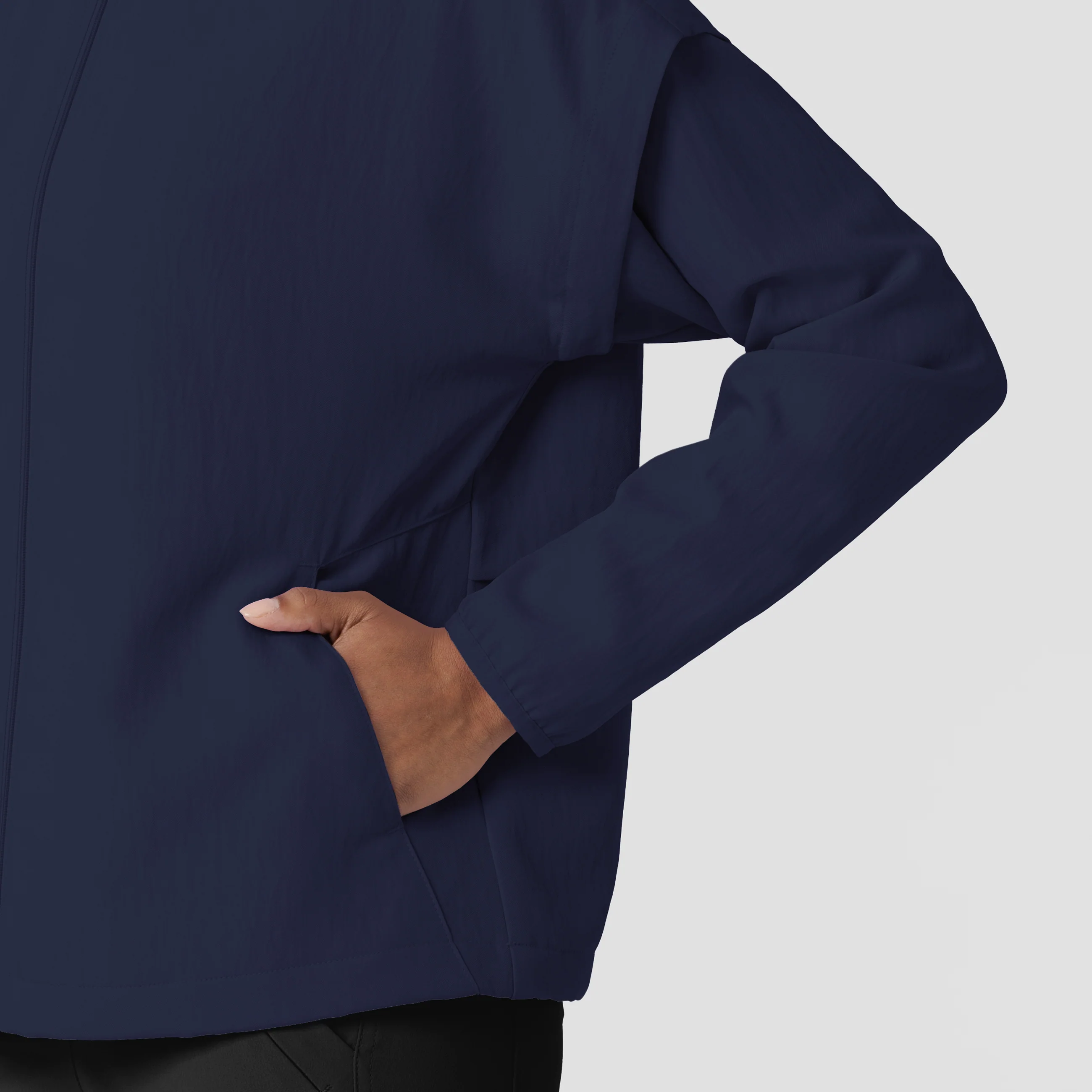 Women's BreezeBreaker Scrub Jacket - Navy - Image 9