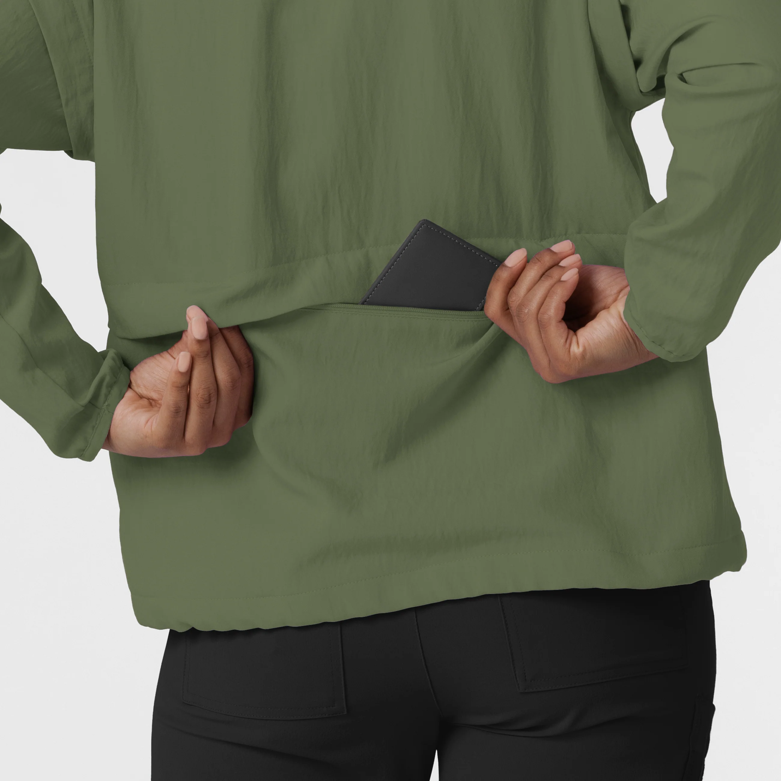 Women's BreezeBreaker Scrub Jacket - Olive - Image 10
