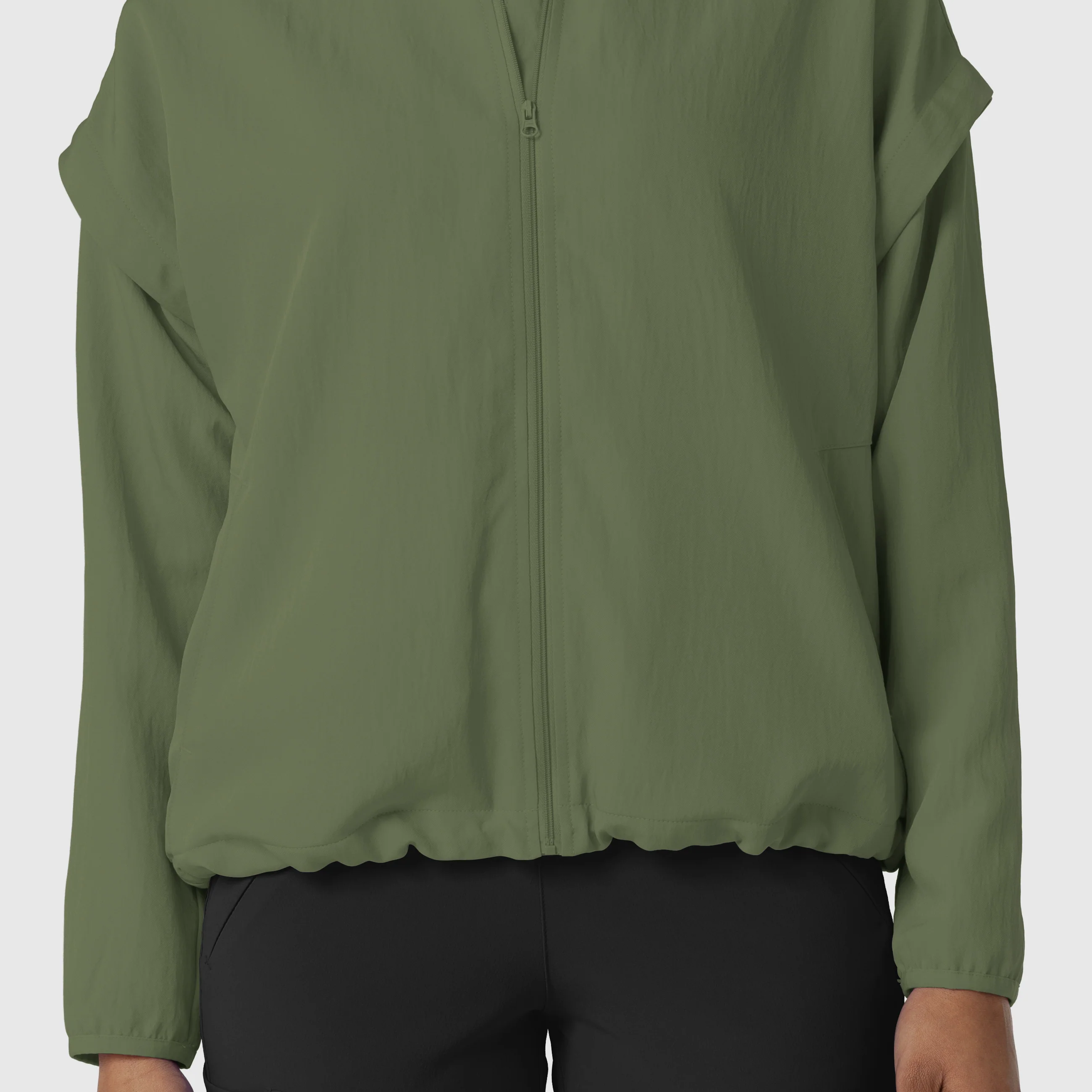 Women's BreezeBreaker Scrub Jacket - Olive - Image 13