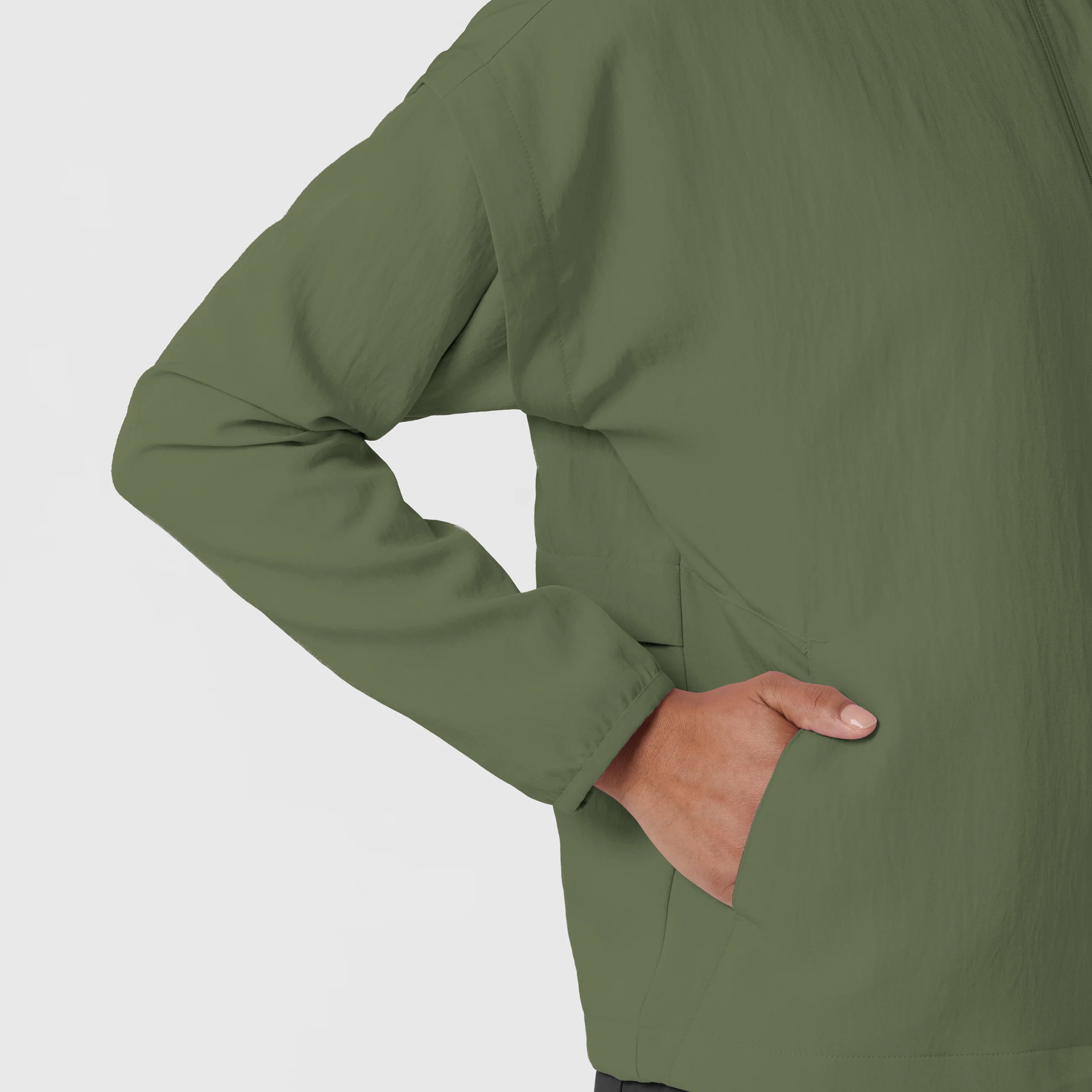 Women's BreezeBreaker Scrub Jacket - Olive - Image 8