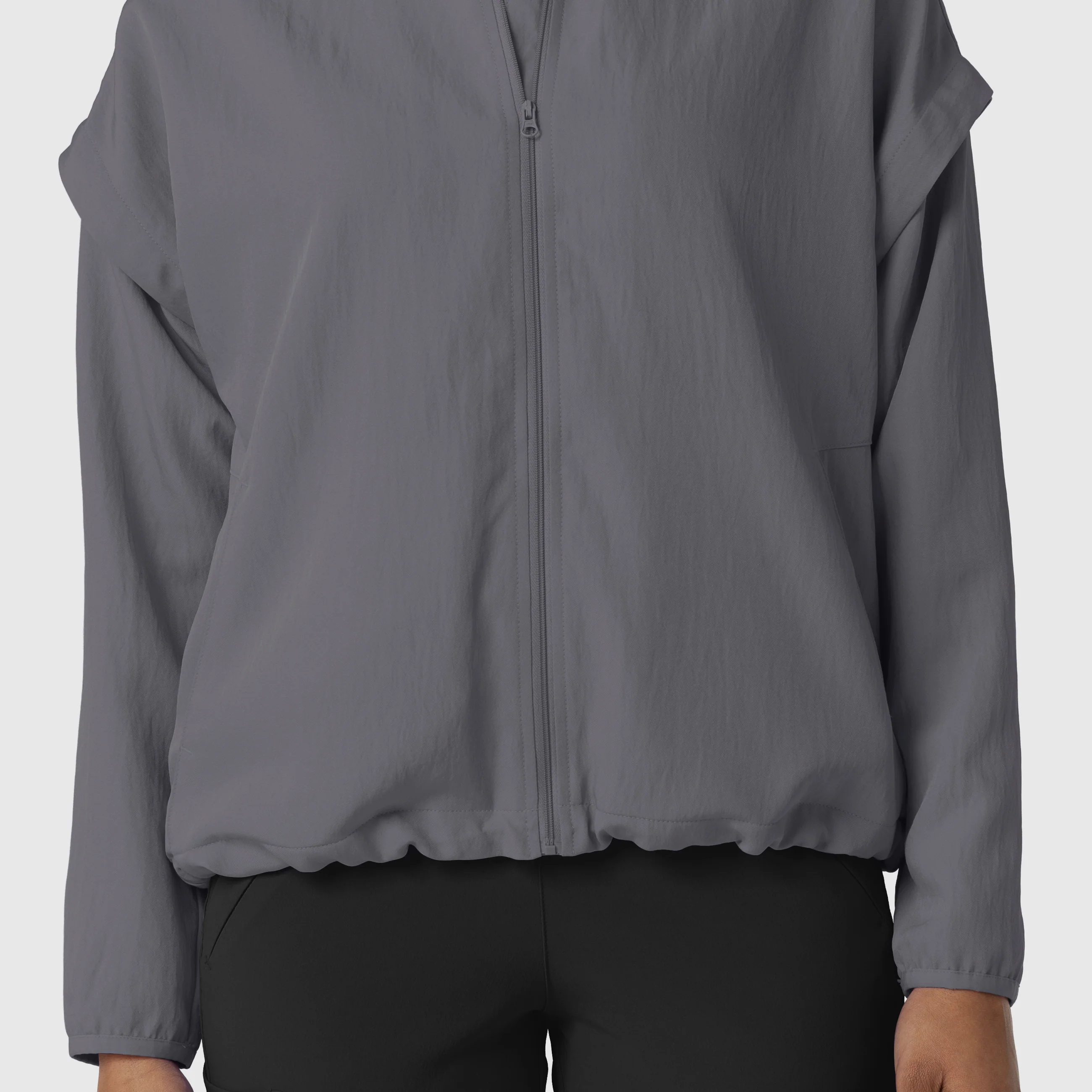 Women's BreezeBreaker Scrub Jacket - Pewter - Image 13