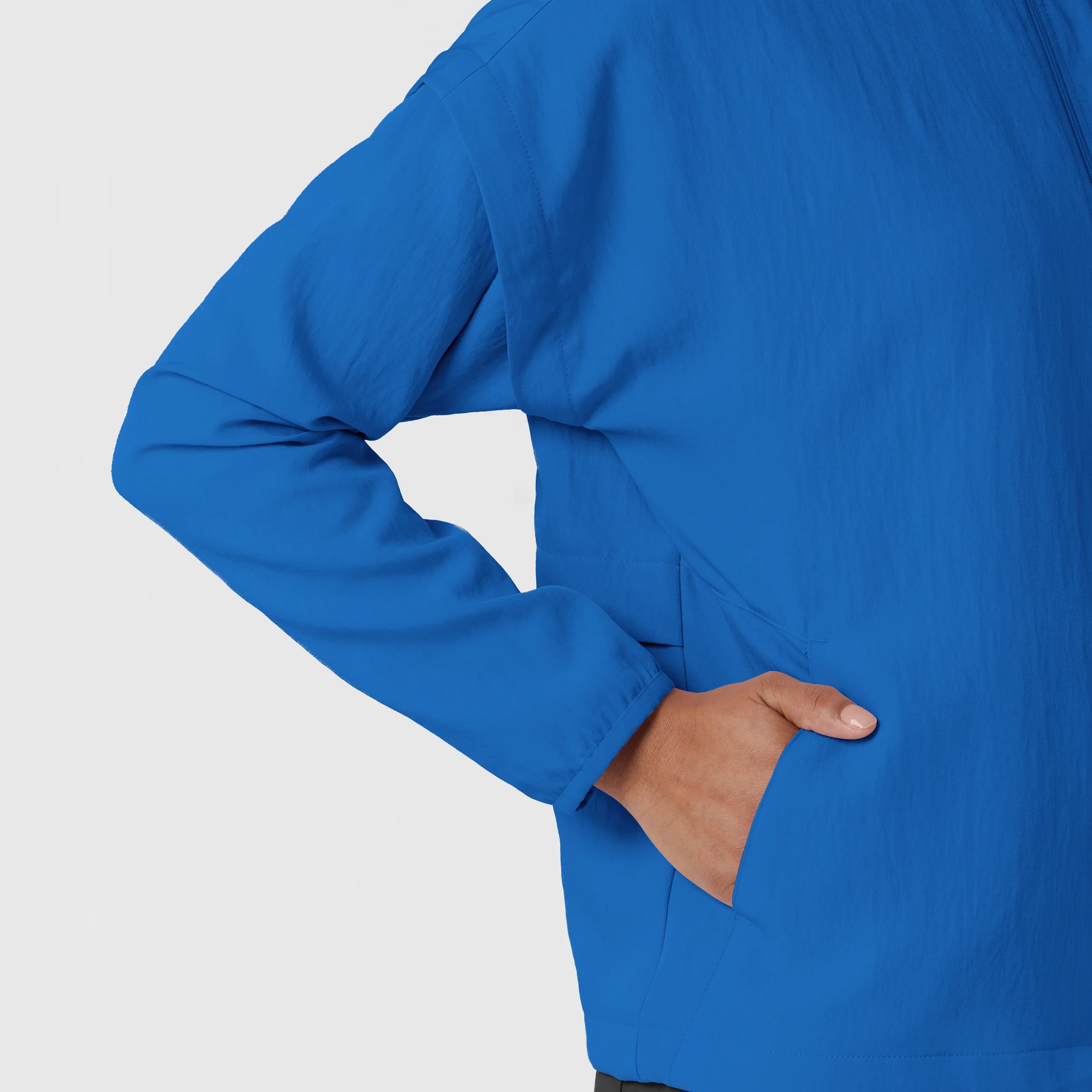 Women's BreezeBreaker Scrub Jacket - Royal - Image 8