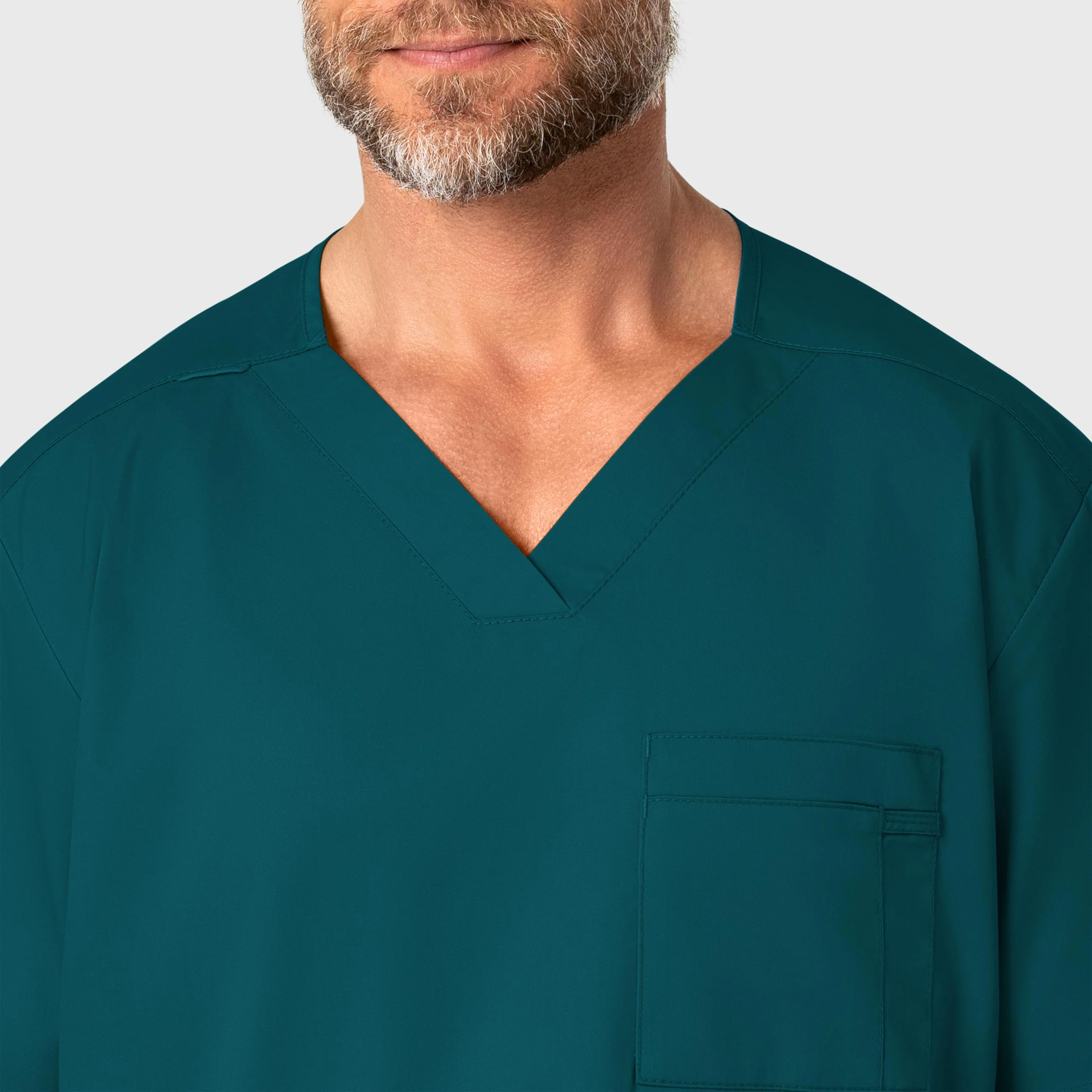 WonderWORK Men's V-Neck Scrub Top - Caribbean - Image 5