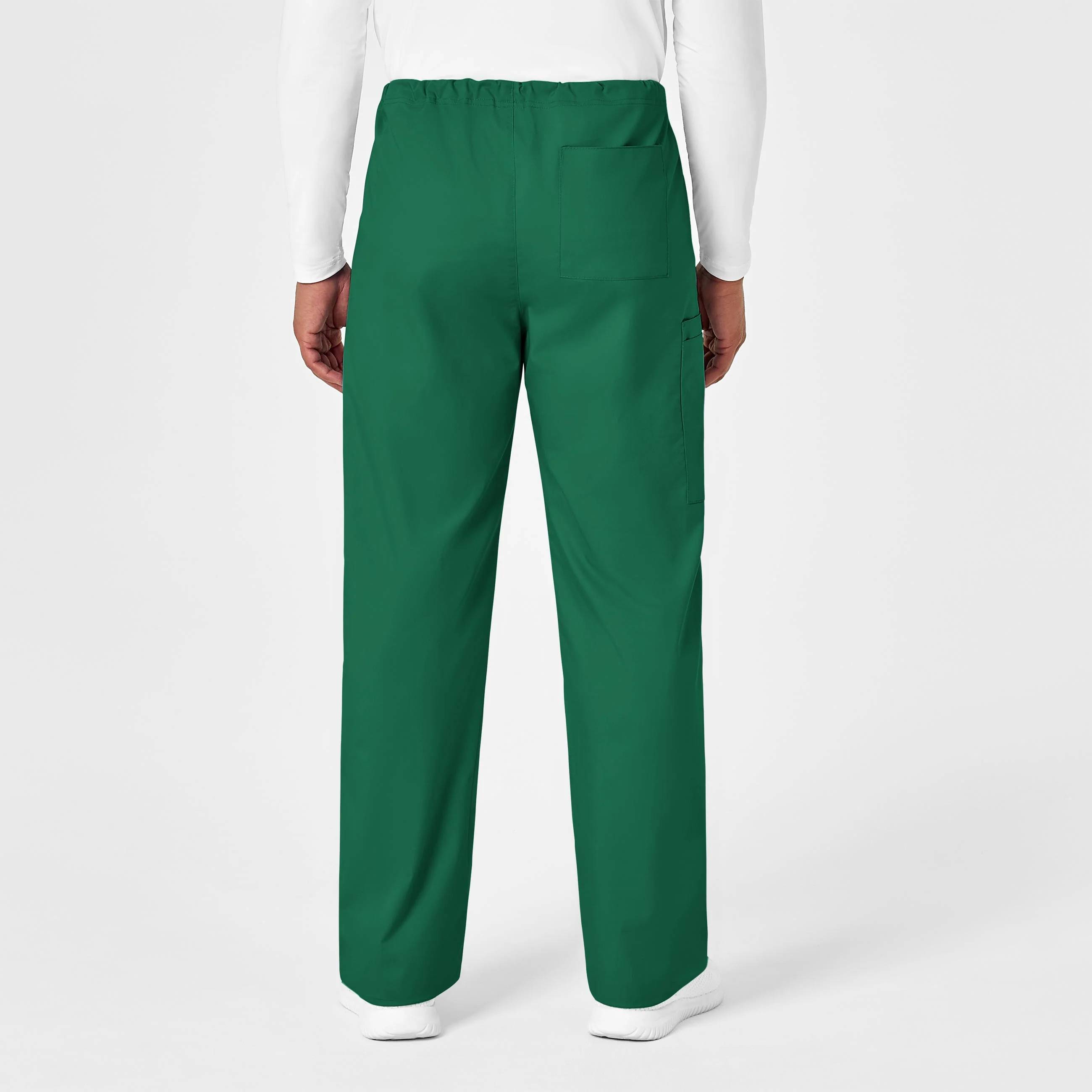 WonderWORK Unisex Drawstring Cargo Scrub Pant - Hunter - Image 10