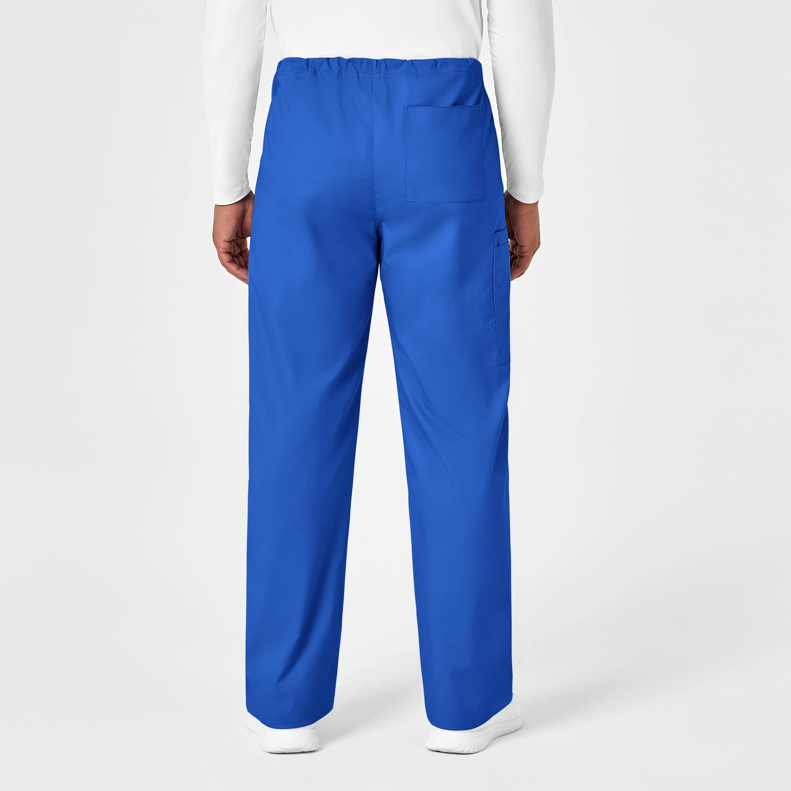 WonderWORK Unisex Drawstring Cargo Scrub Pant - Royal - Image 10