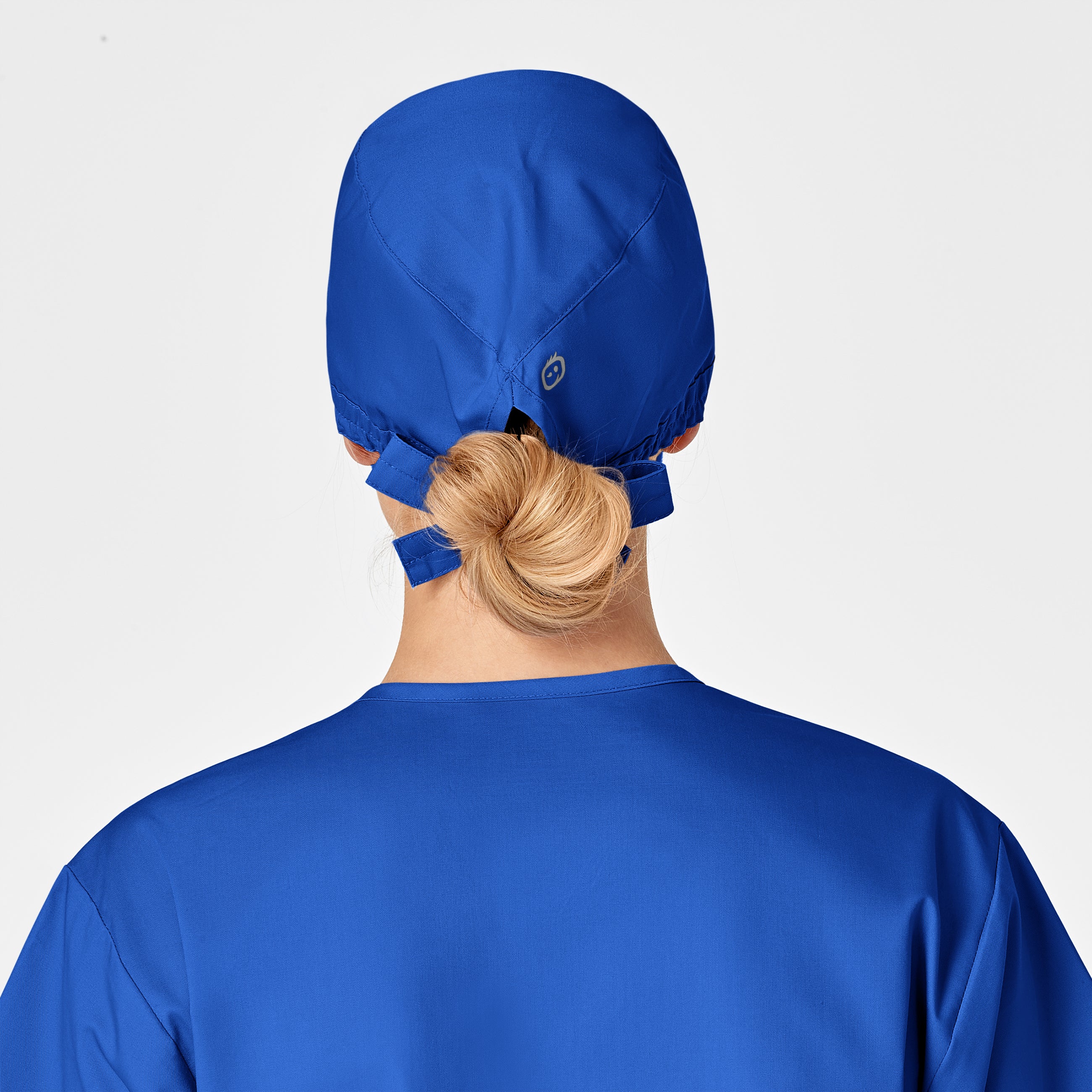 WonderWORK Unisex Tie Back Scrub Cap - Royal - Image 6