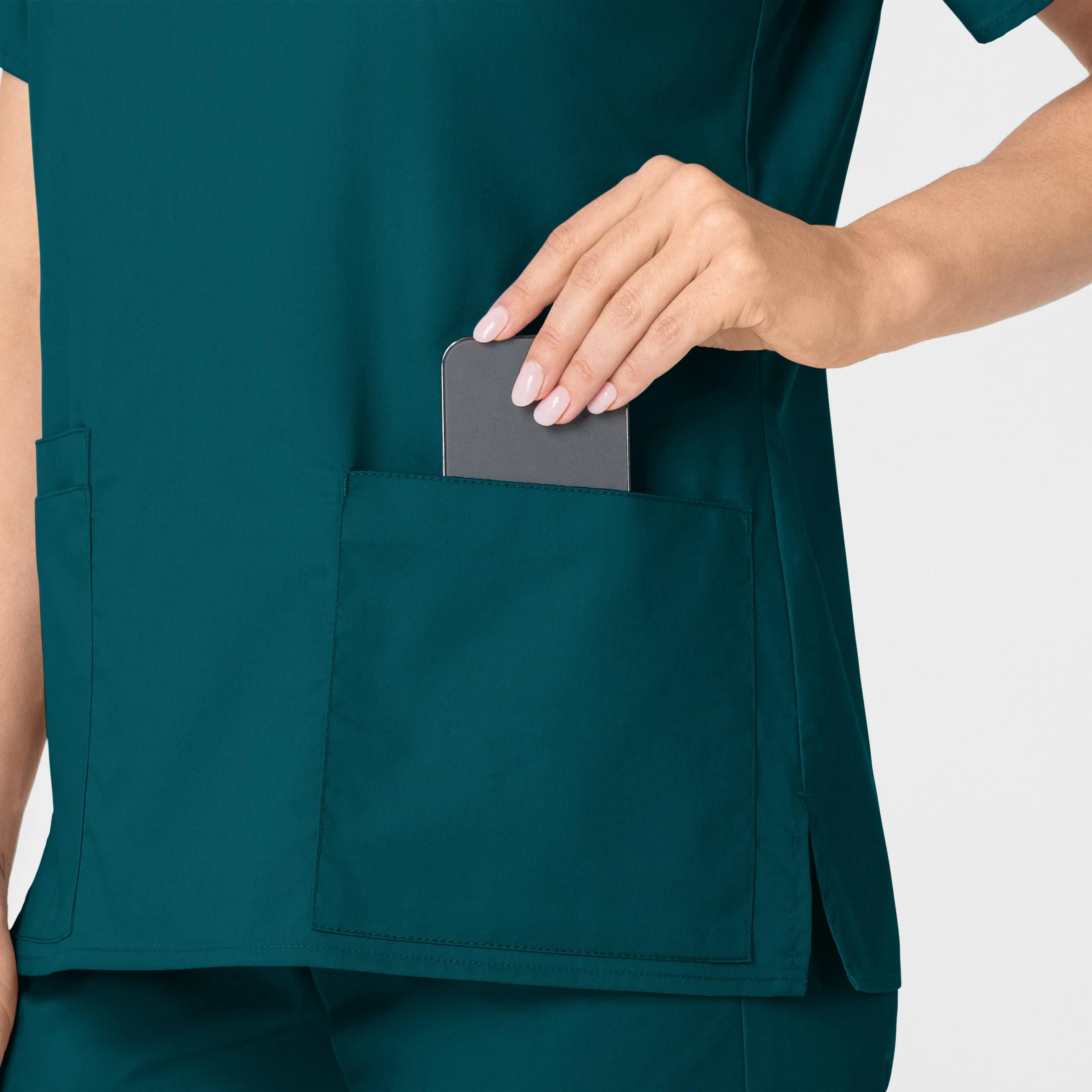 WonderWORK Women's V-Neck Scrub Top - Caribbean - Image 8