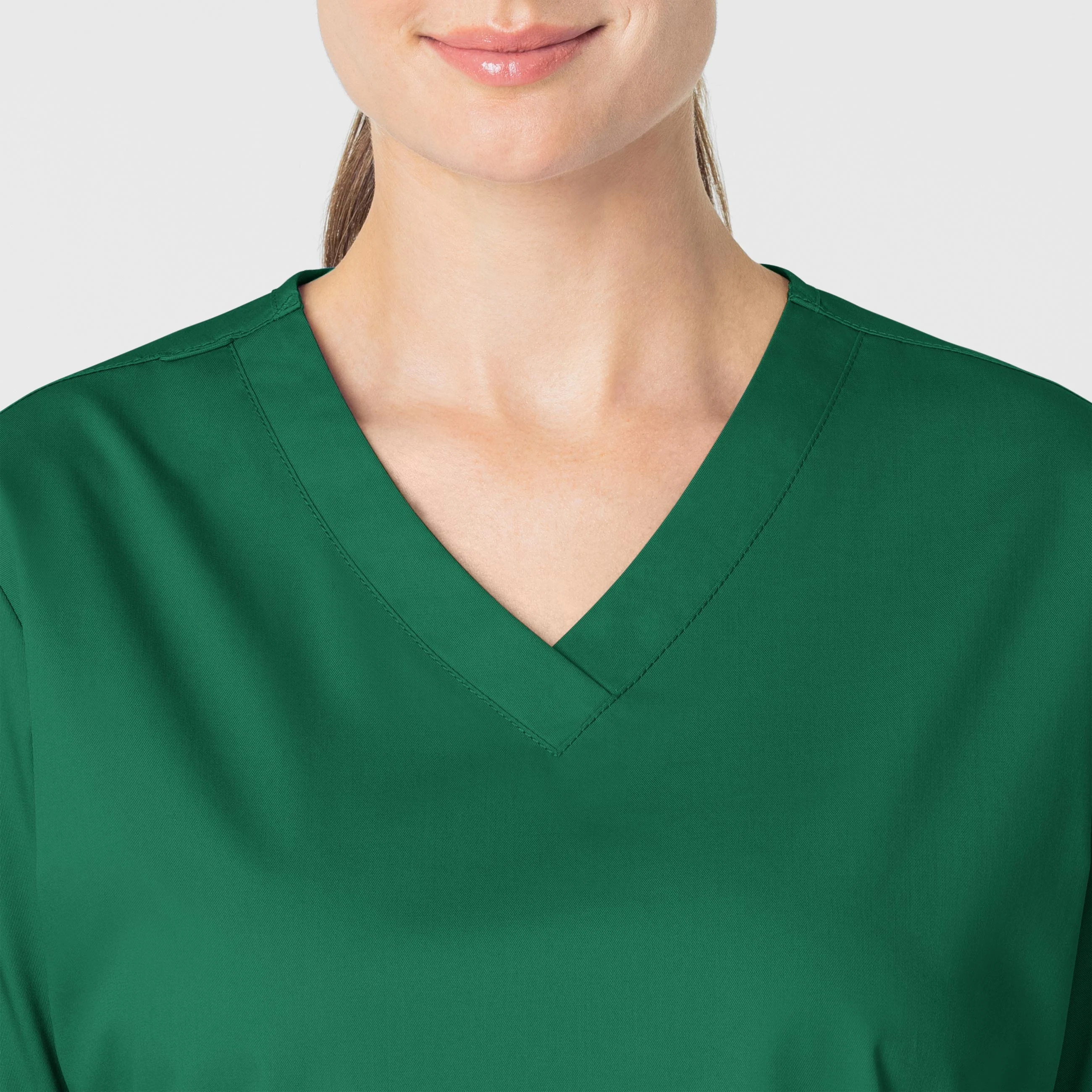 WonderWORK Women's V-Neck Scrub Top - Hunter - Image 5